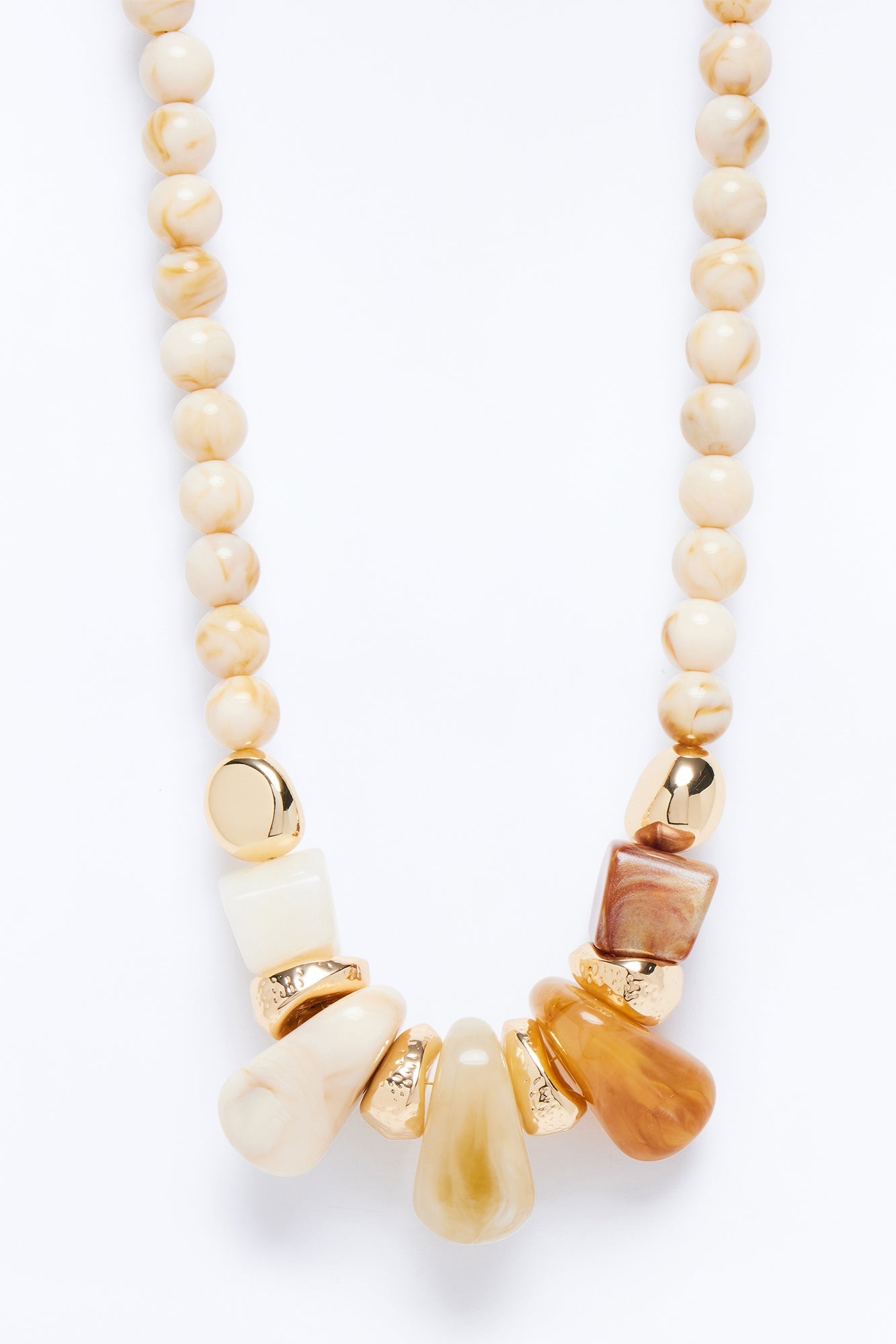 Beachfront Escape Necklace - Beige
