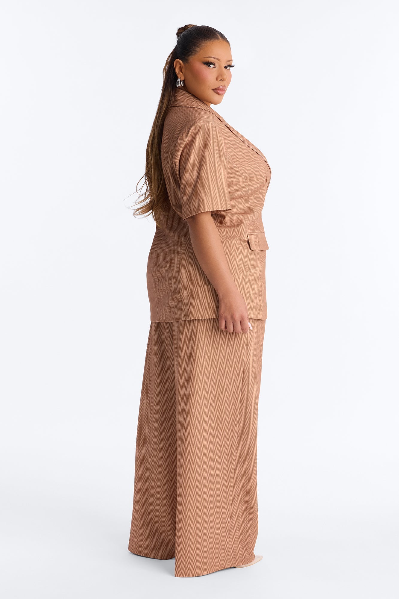 Command The Room Blazer Pant Set - Camel Fashion Nova