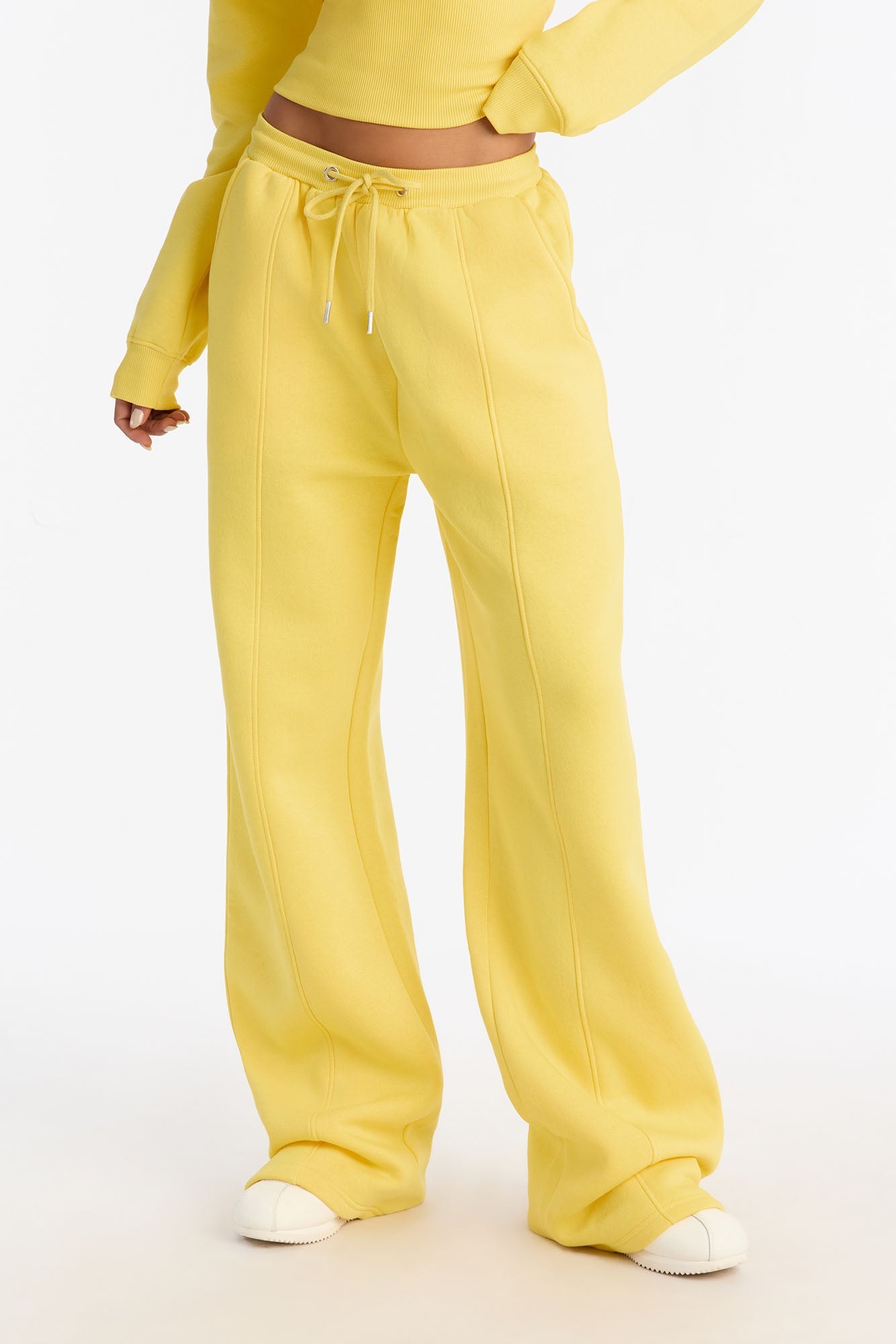 Stole My Ex Boyfriend's Straight Leg Sweatpants - Yellow
