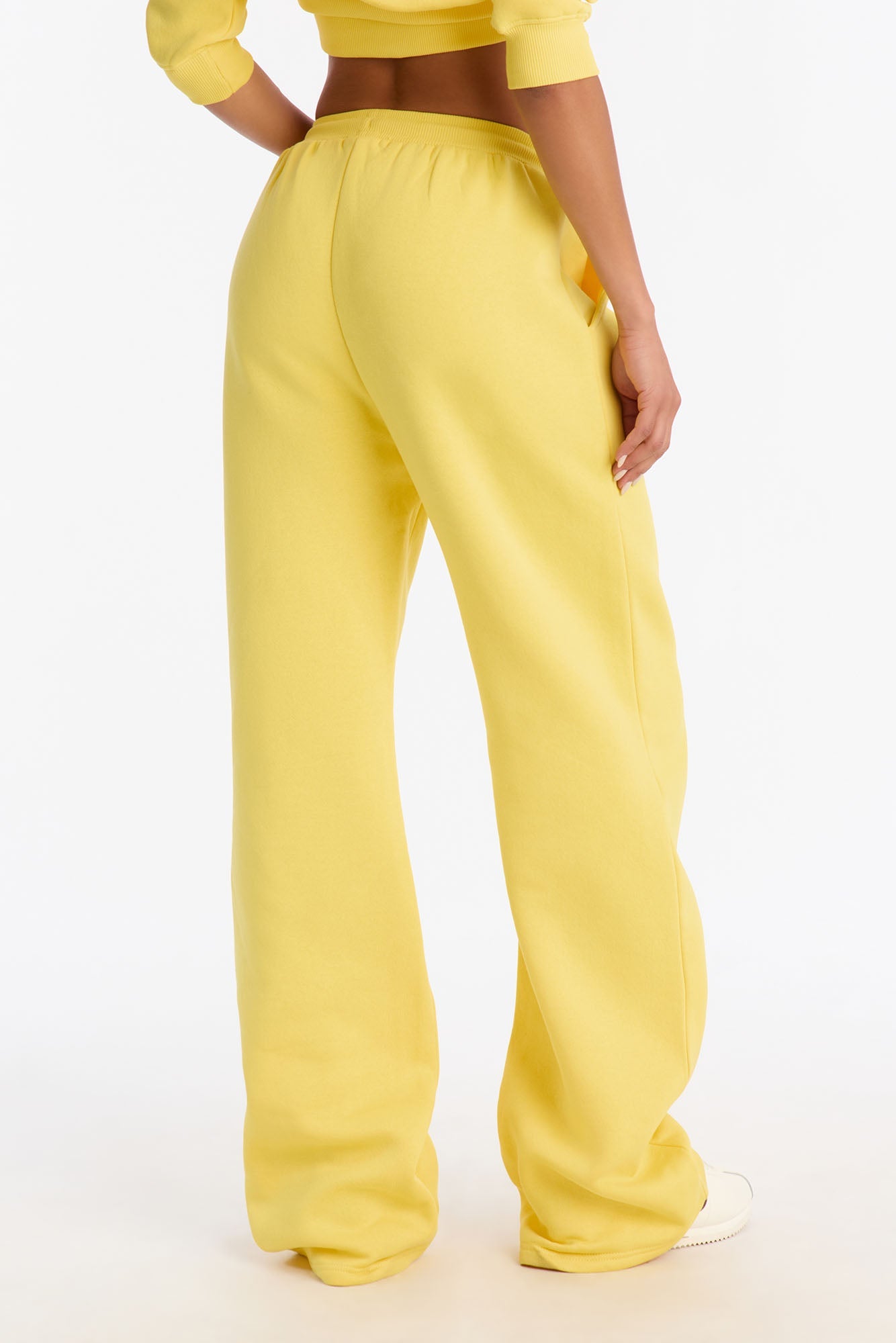 Stole My Ex Boyfriend's Straight Leg Sweatpants - Yellow