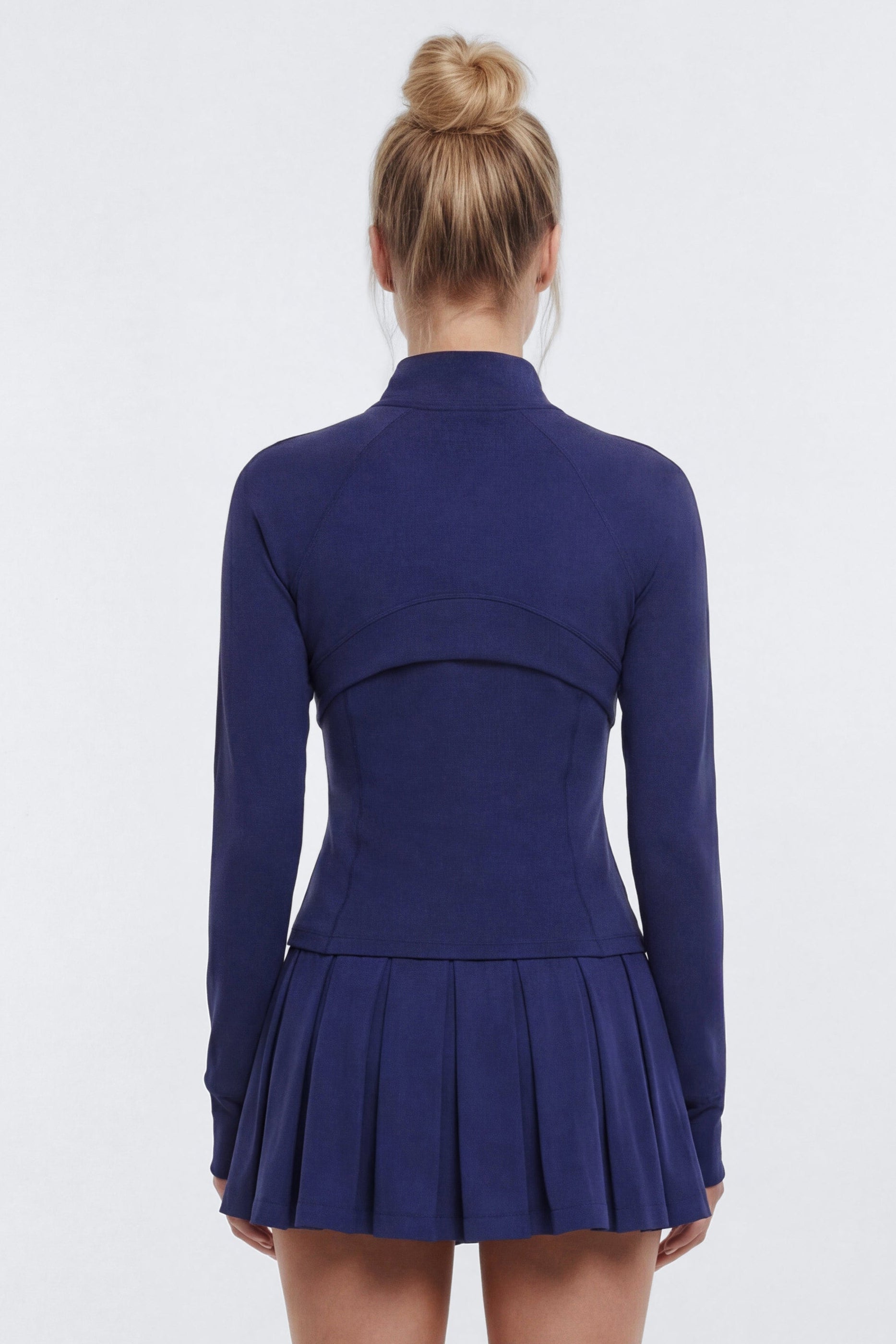 ProStretch™ Front Zip Sports Jacket - Navy Fashion Nova