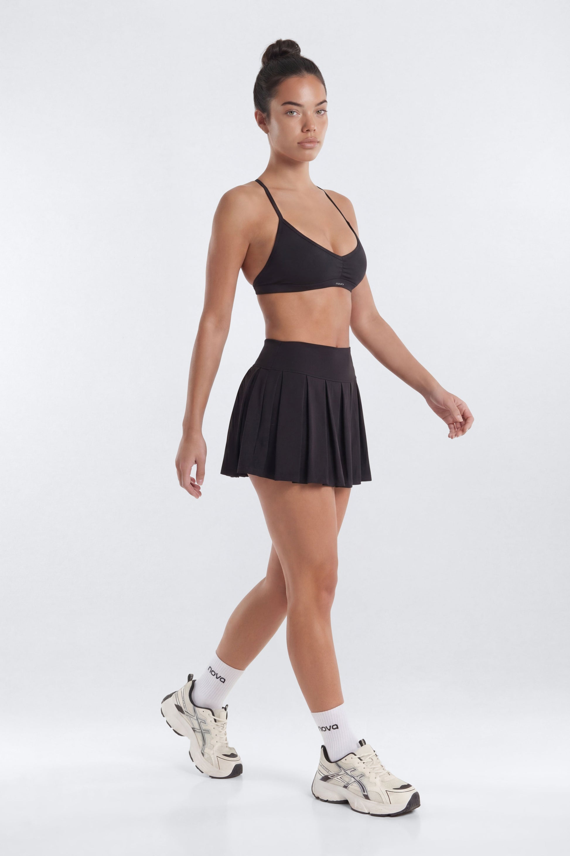 ProStretch™ Pleated Mini Skort - Black Fashion Nova