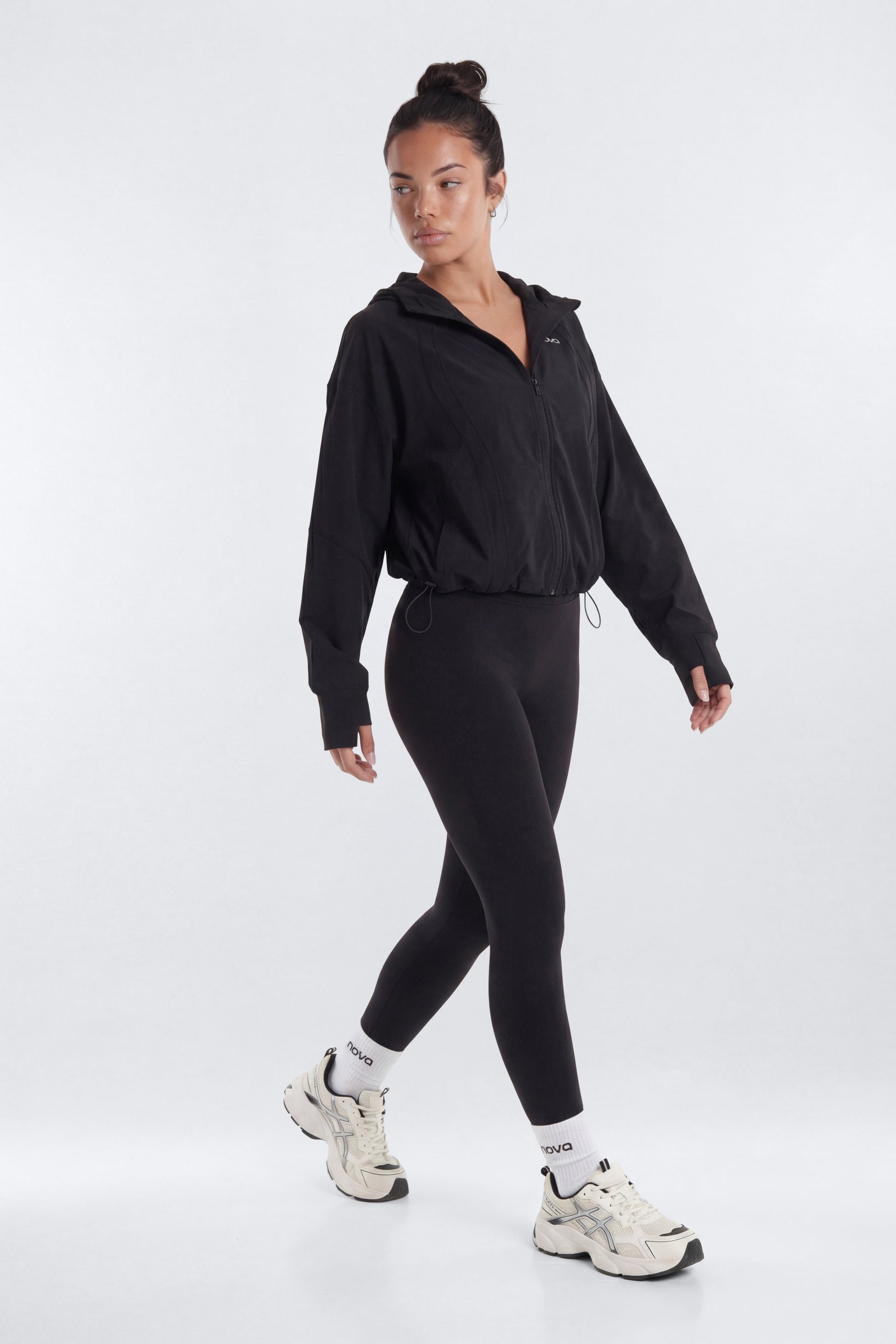 ProStretch™ Front Zip Hoodie Jacket - Black Fashion Nova