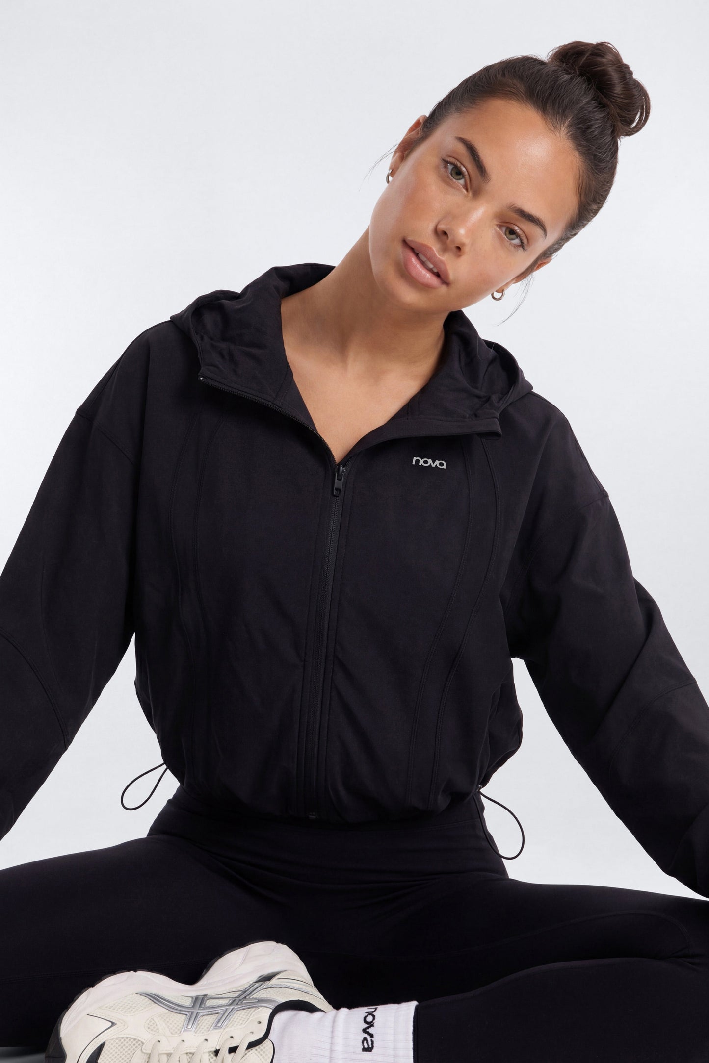 ProStretch™ Front Zip Hoodie Jacket - Black Fashion Nova