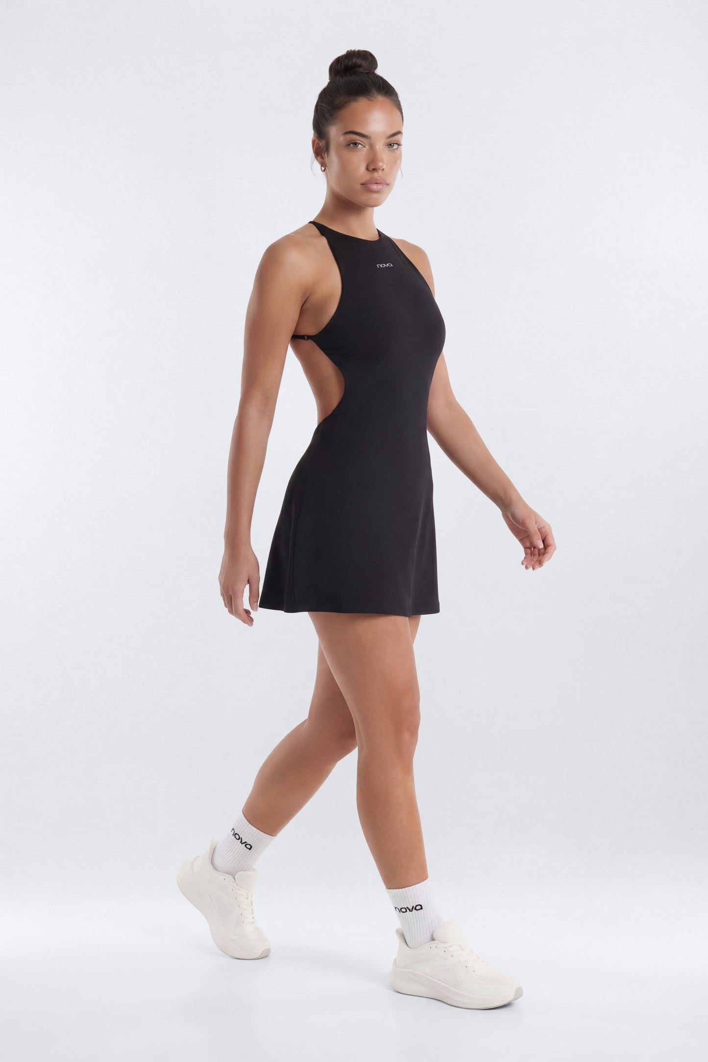 ProStretch™ Open Back Sports Dress - Black Fashion Nova