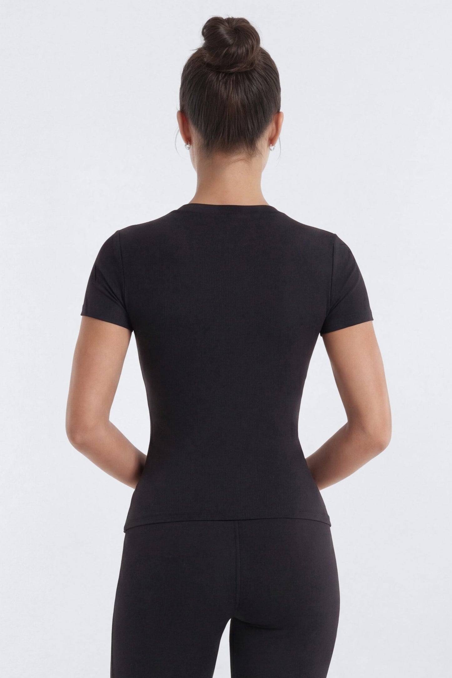 ProStretch™ Short Sleeve Sports Top - Black Fashion Nova