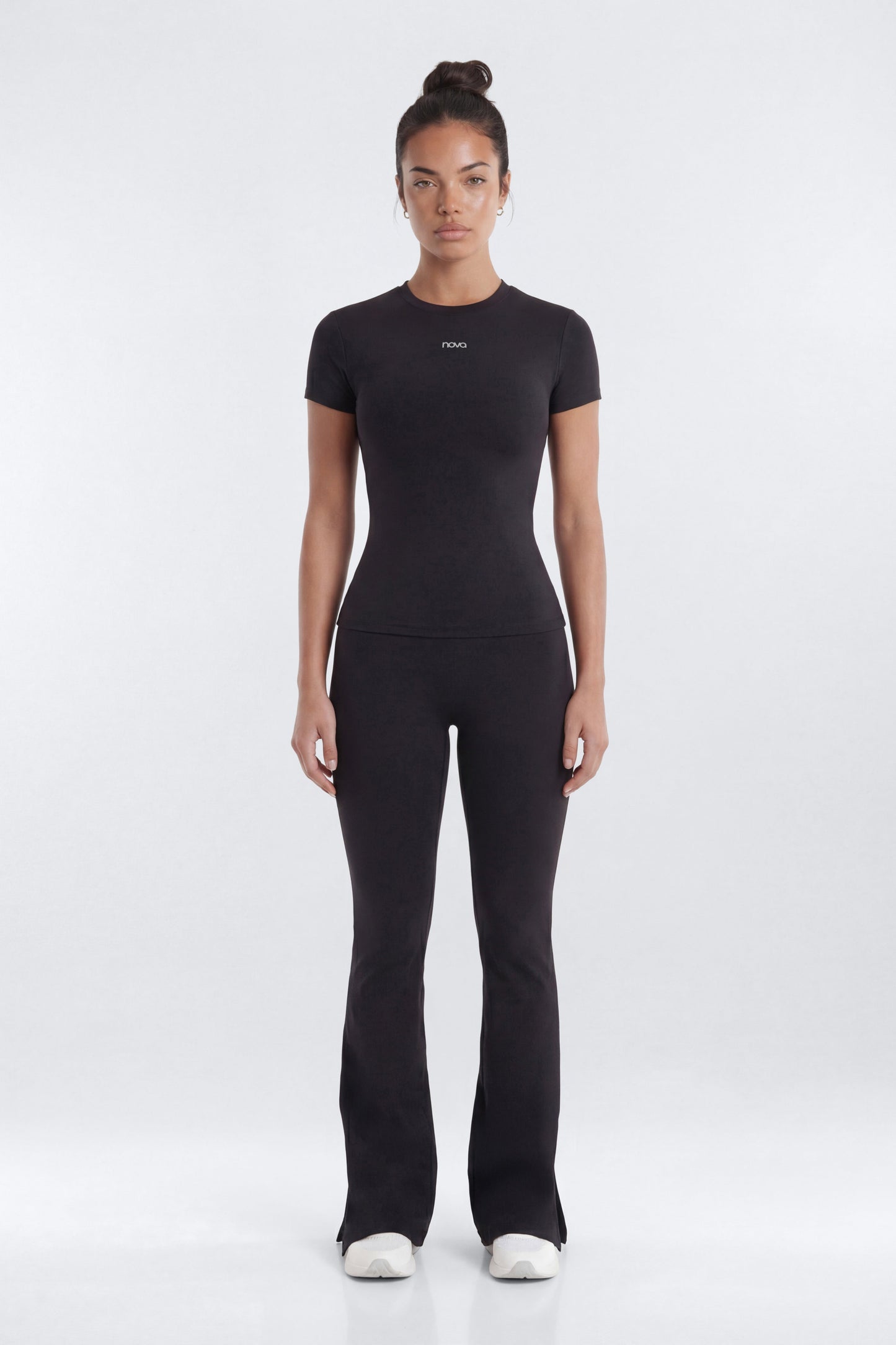 ProStretch™ Short Sleeve Sports Top - Black Fashion Nova