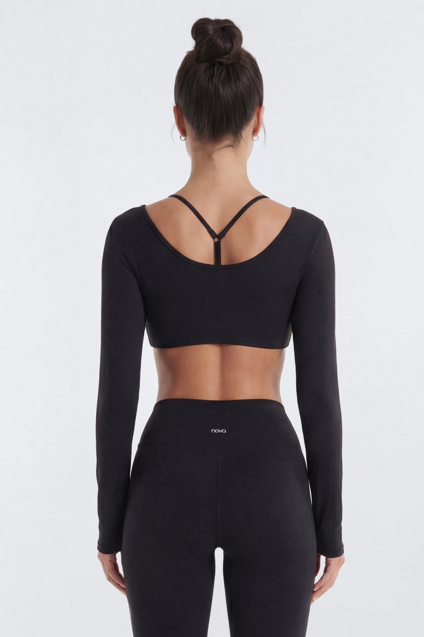 ProStretch™ Long Sleeve Sports Top - Black Fashion Nova