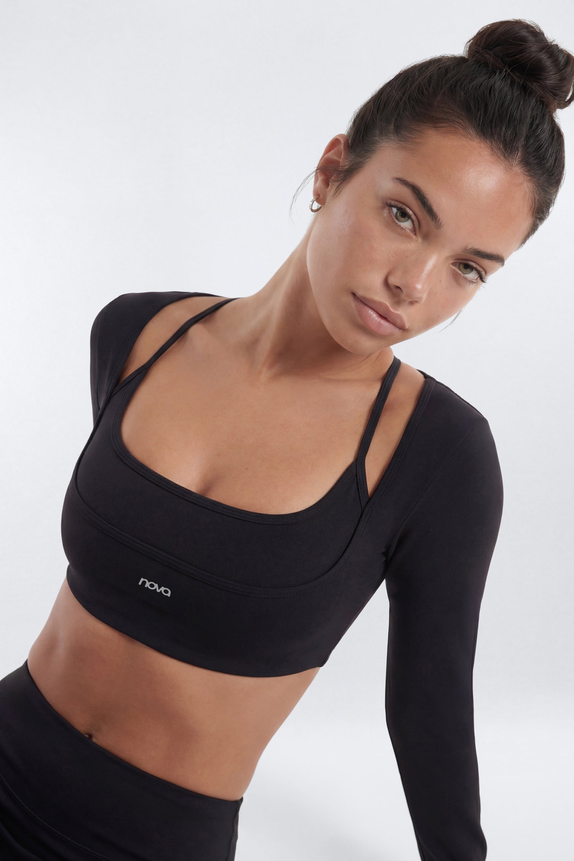 ProStretch™ Long Sleeve Sports Top - Black Fashion Nova