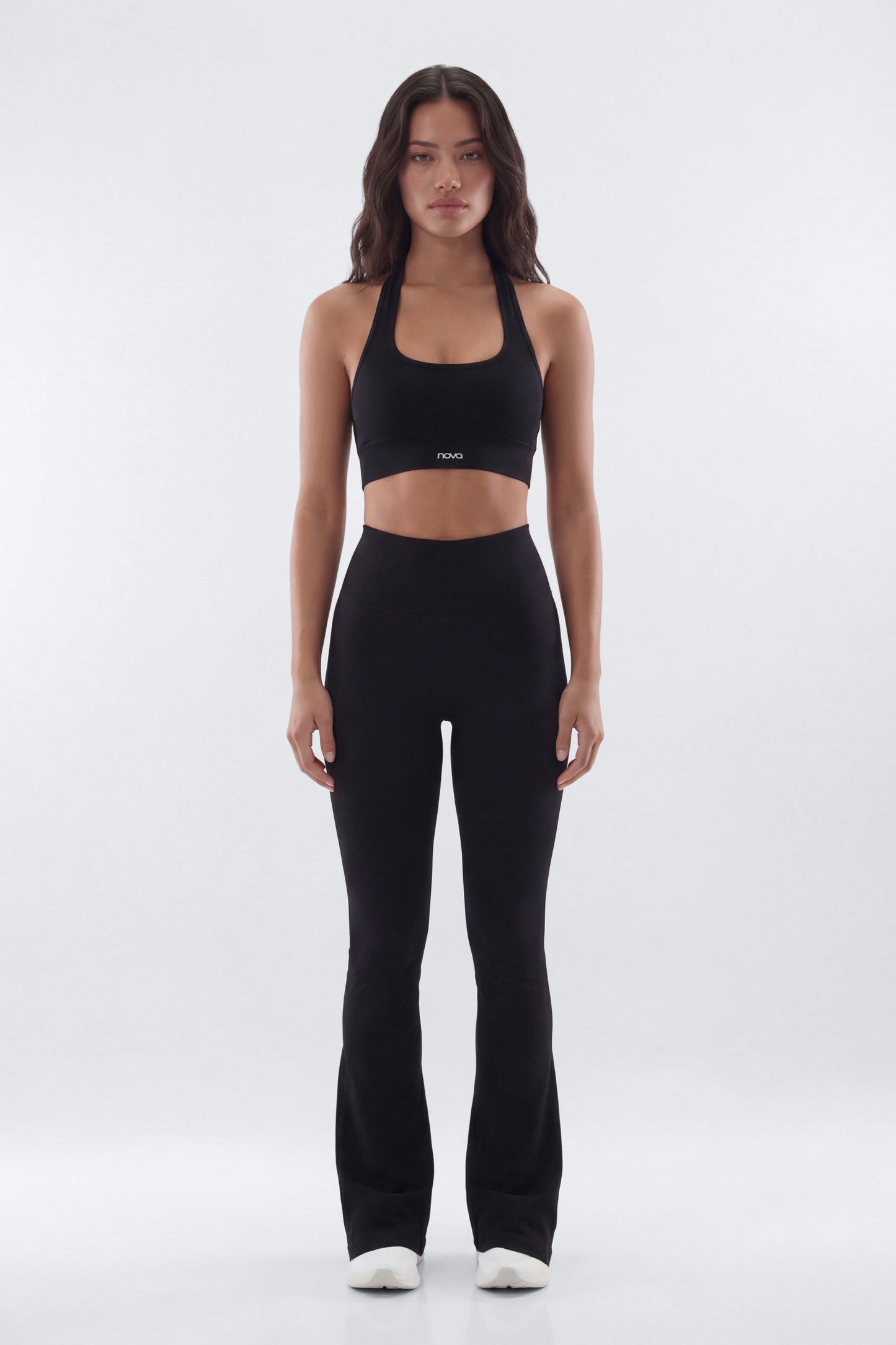 SeamlessLift™ 32″ High Rise Flare Legging - Black Fashion Nova