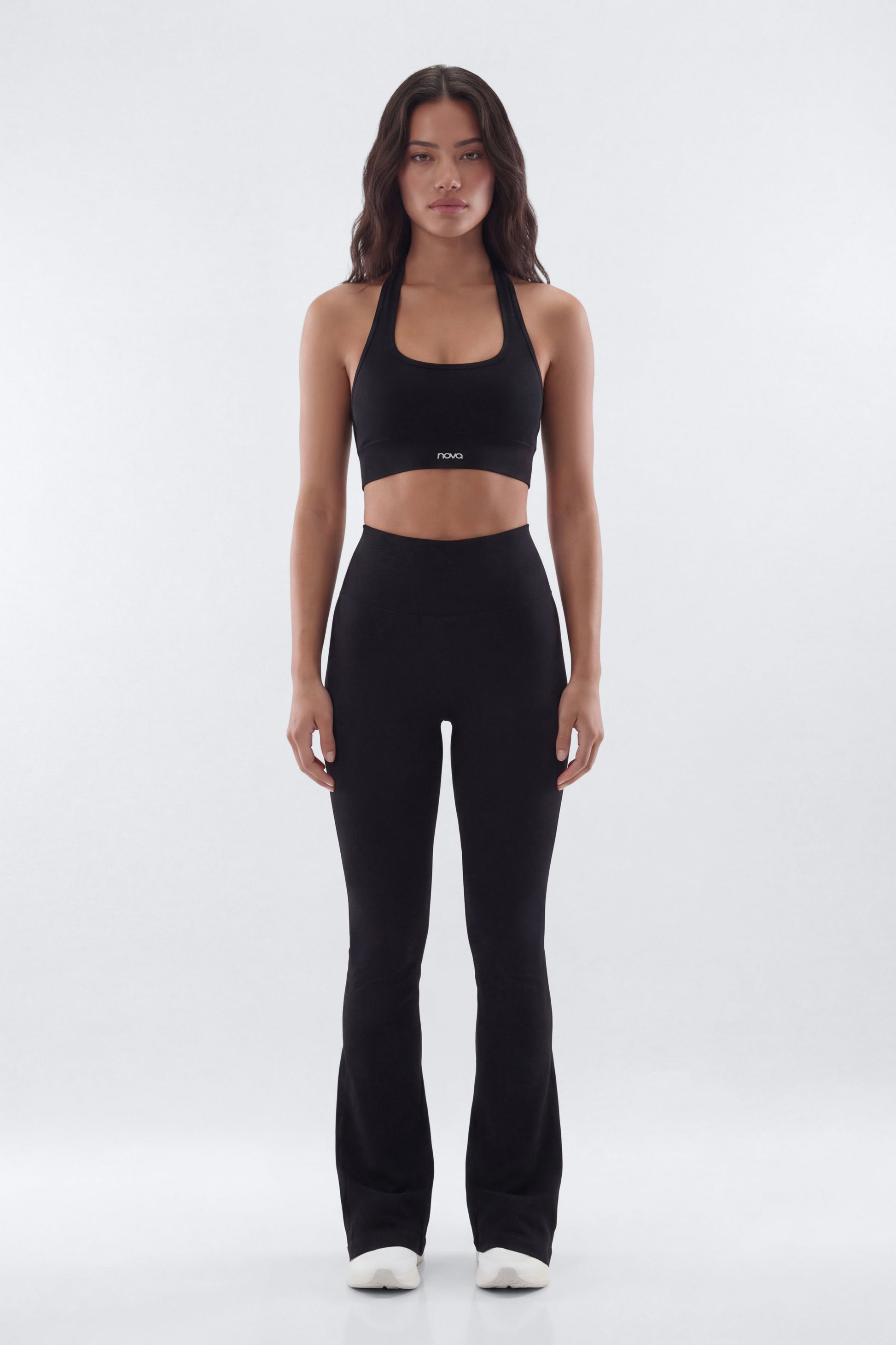 SeamlessLift™ 32″ High Rise Flare Legging - Black Fashion Nova