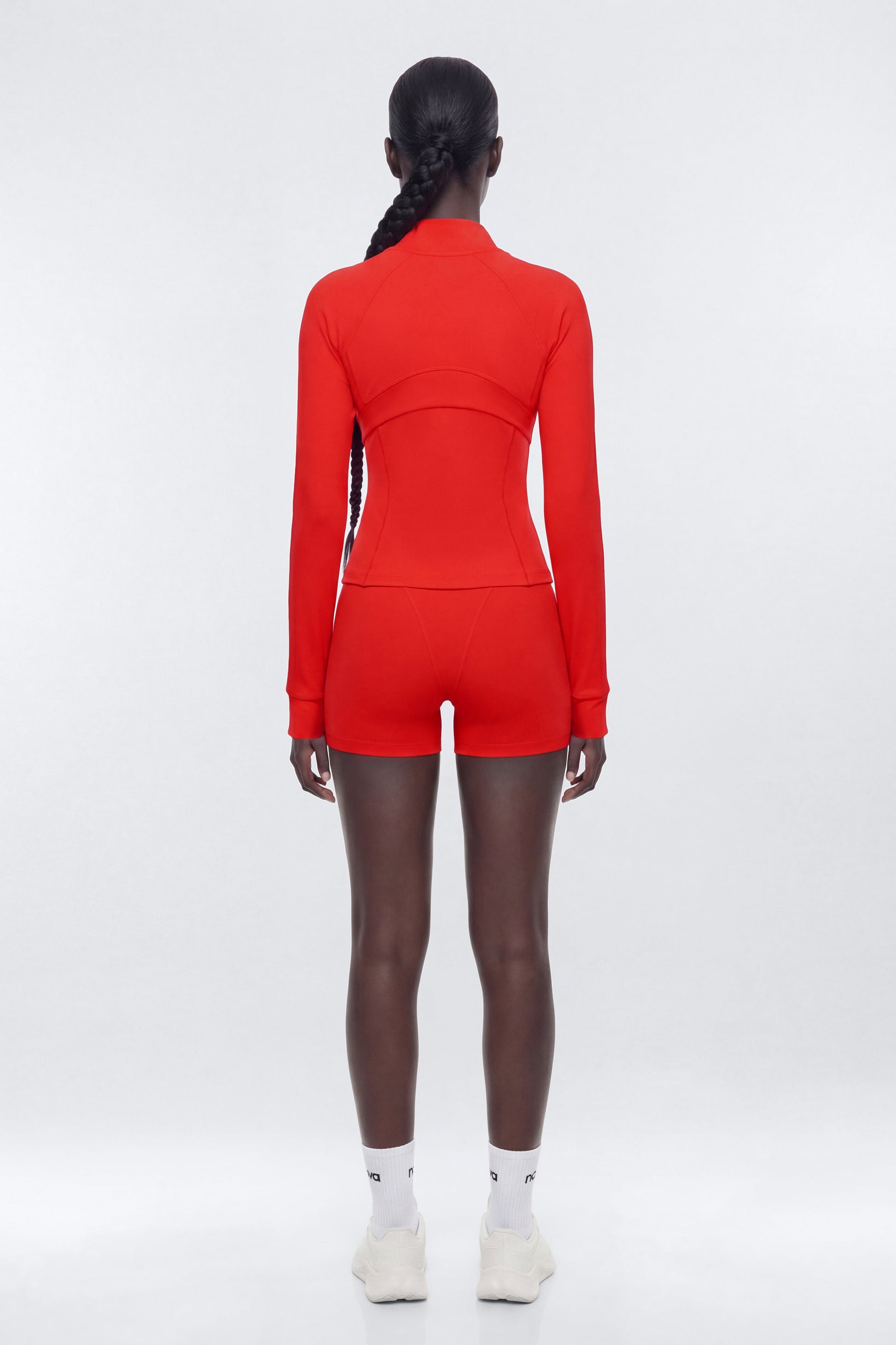 ProStretch™ Front Zip Sports Jacket - Red Fashion Nova