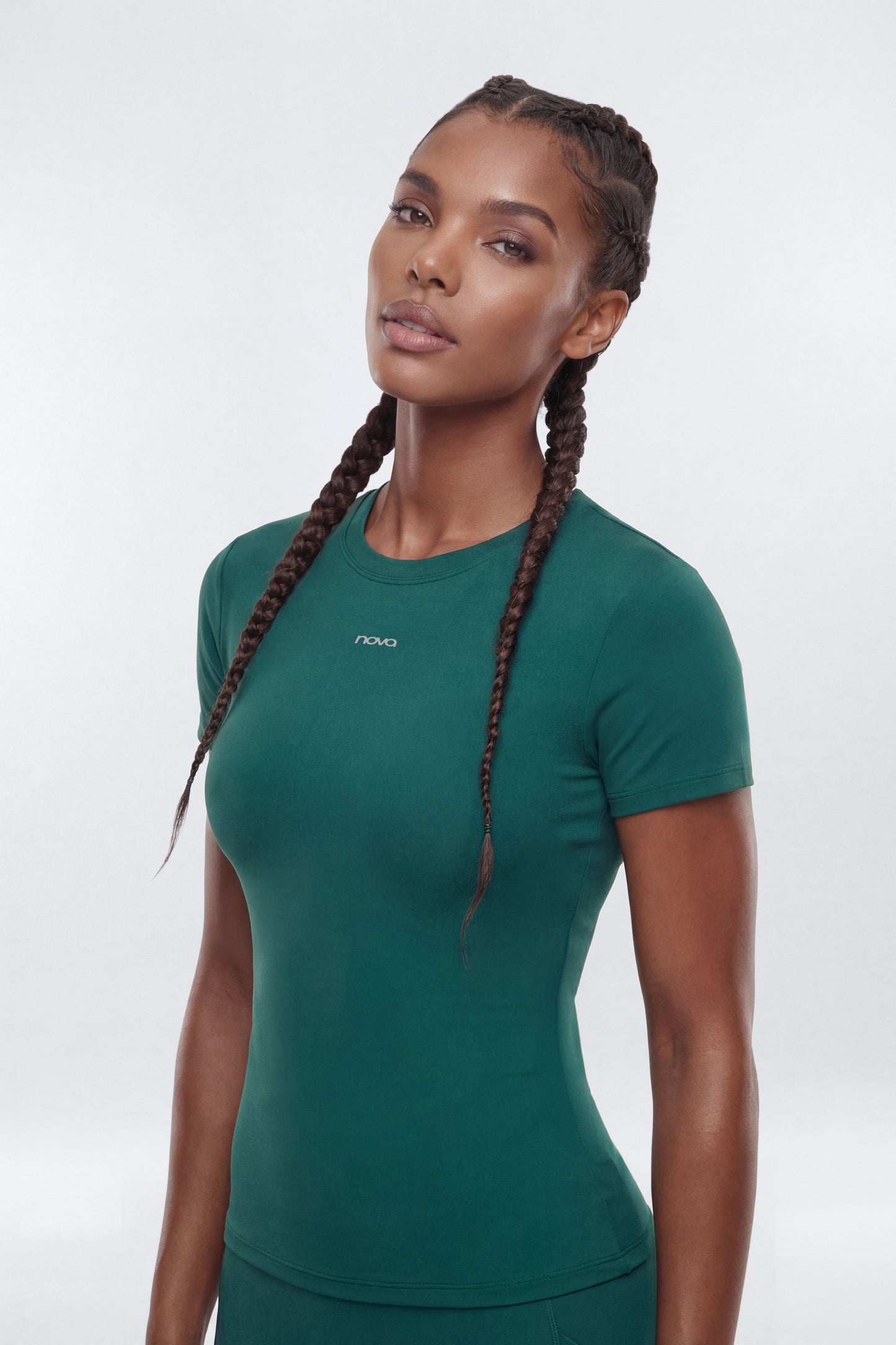 ProStretch™ Short Sleeve Sports Top - Green Fashion Nova