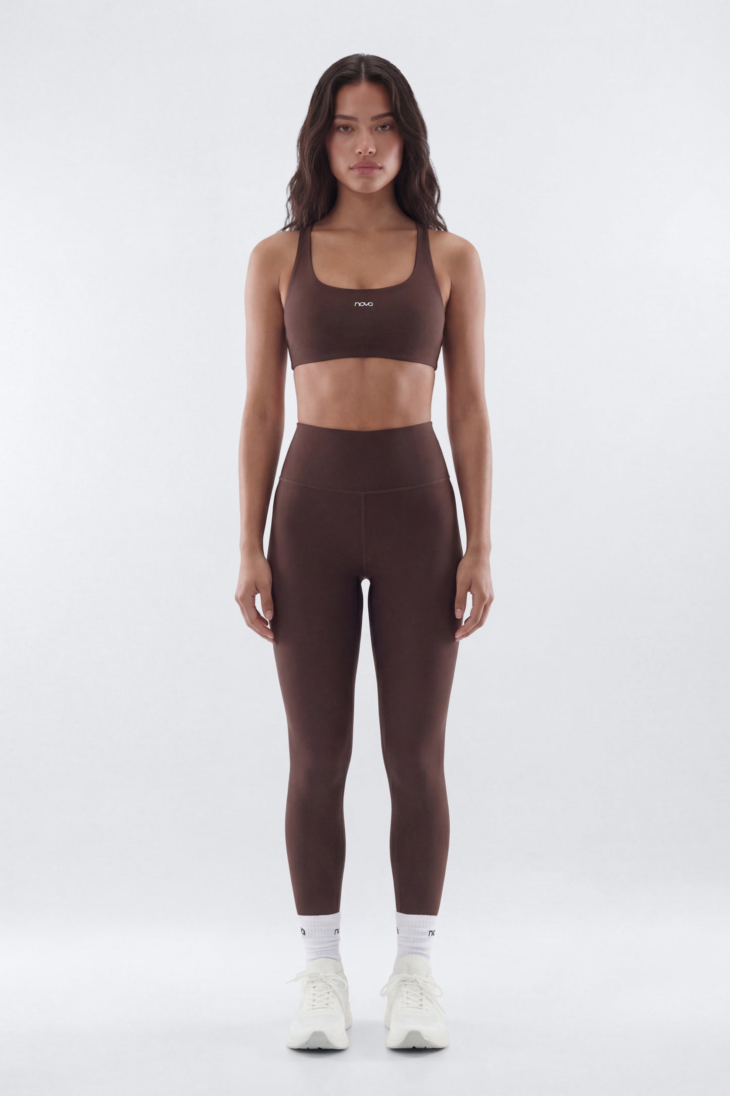 AirSculpt™ 25″ Mid Rise Legging - Brown Fashion Nova