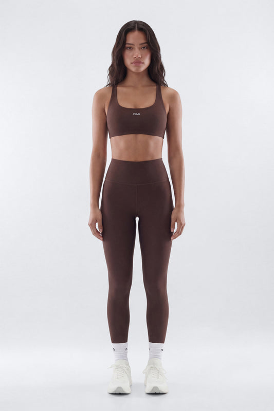 AirSculpt™ 25″ Mid Rise Legging - Brown Fashion Nova