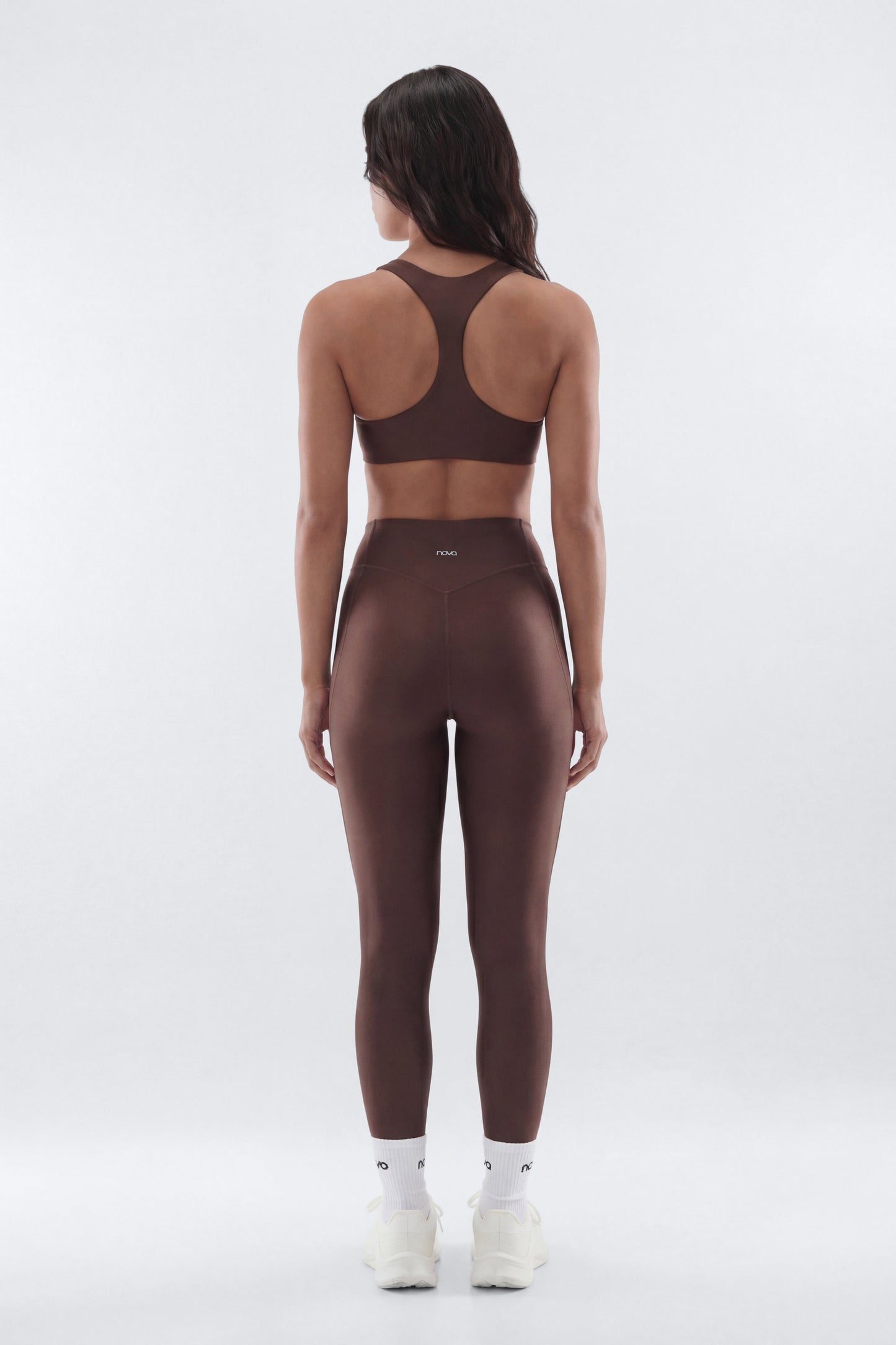 AirSculpt™ 25″ Mid Rise Legging - Brown Fashion Nova