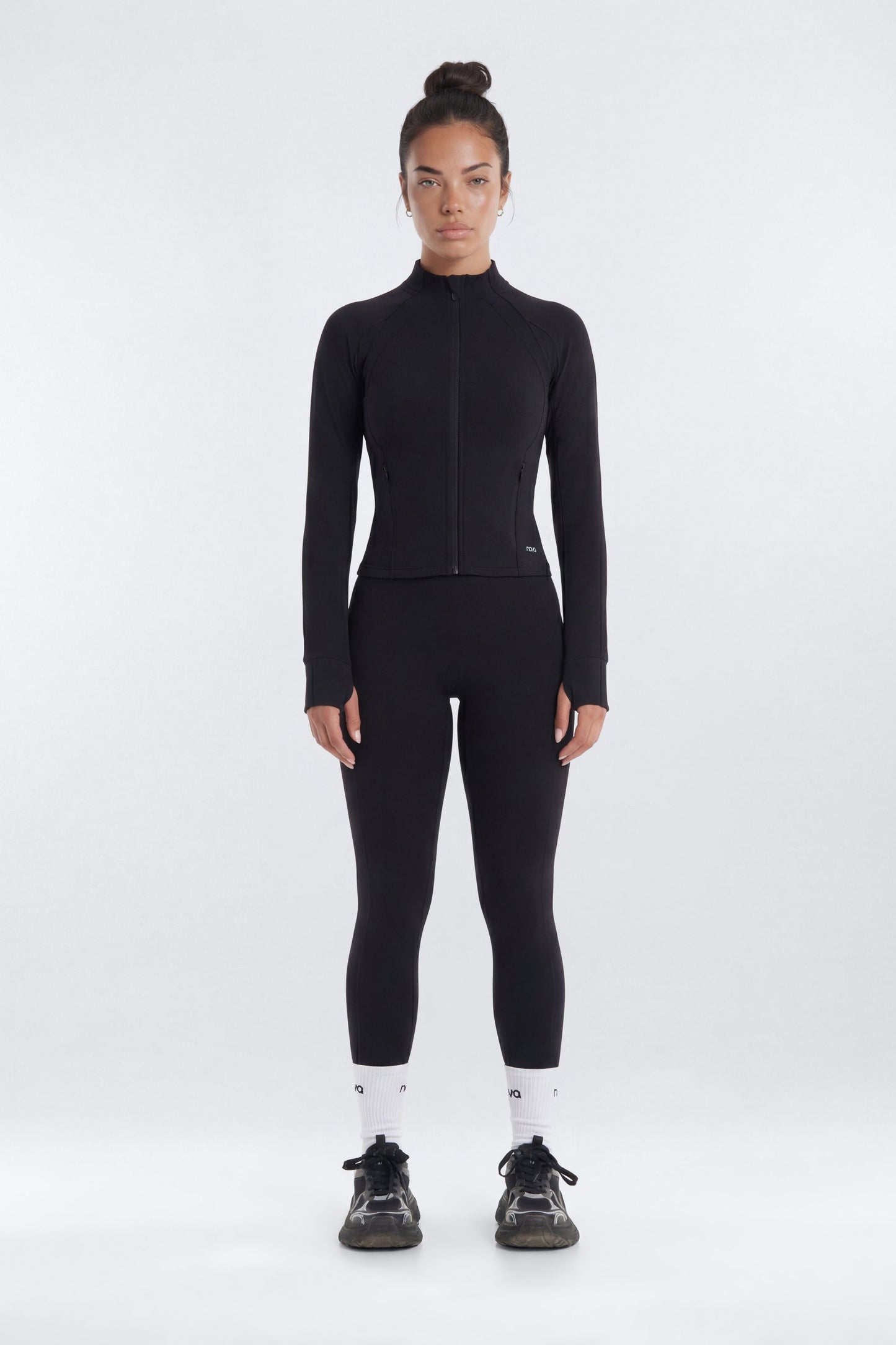 ProStretch™ Front Zip Sports Jacket - Black Fashion Nova