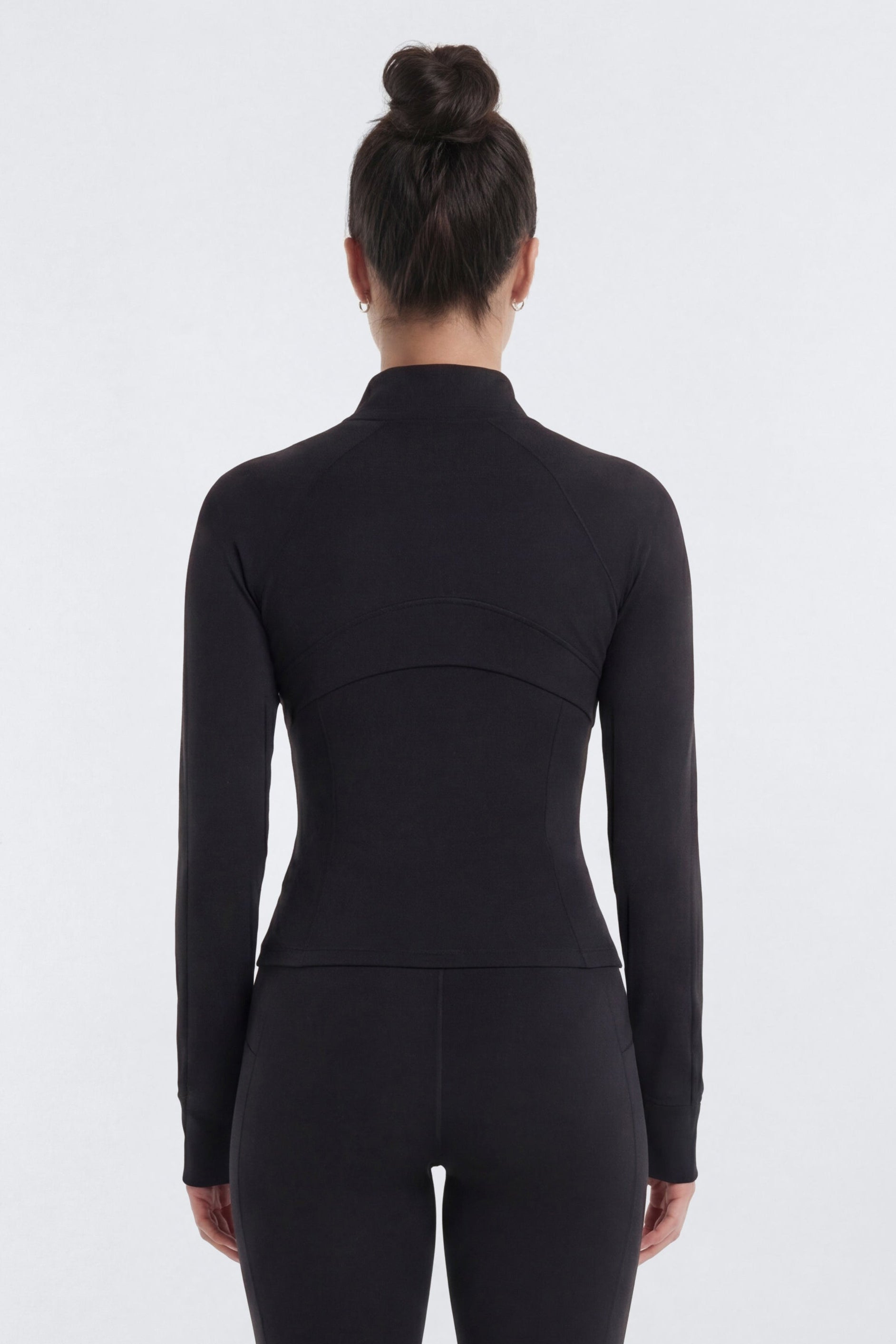 ProStretch™ Front Zip Sports Jacket - Black Fashion Nova