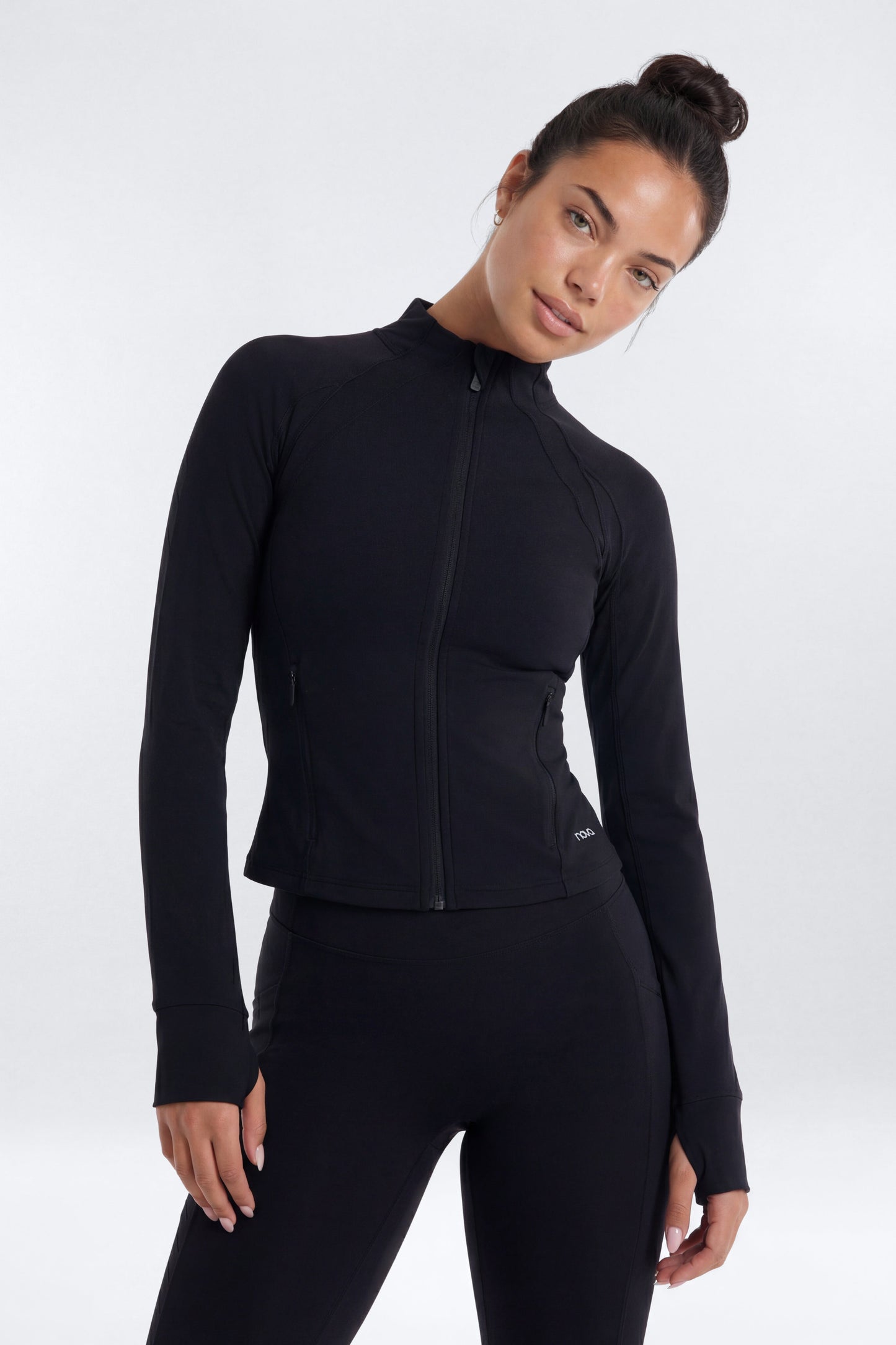 ProStretch™ Front Zip Sports Jacket - Black Fashion Nova