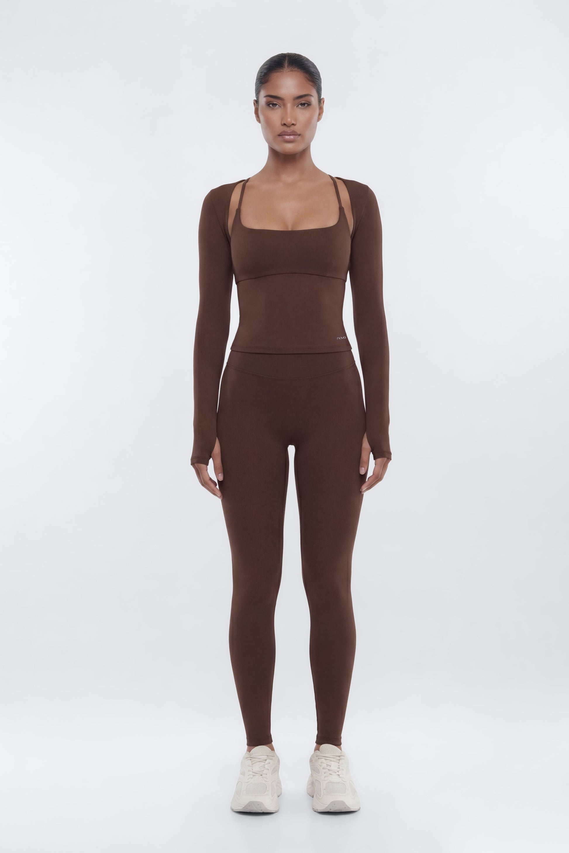CloudForm™ Long Sleeve Shrug - Brown Fashion Nova