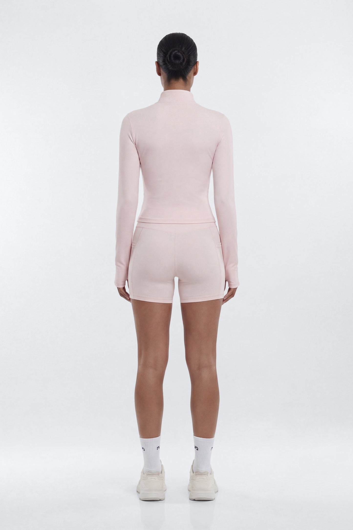 CloudForm™ High Waist 5″ Side Pocket Biker Short - Pink Fashion Nova