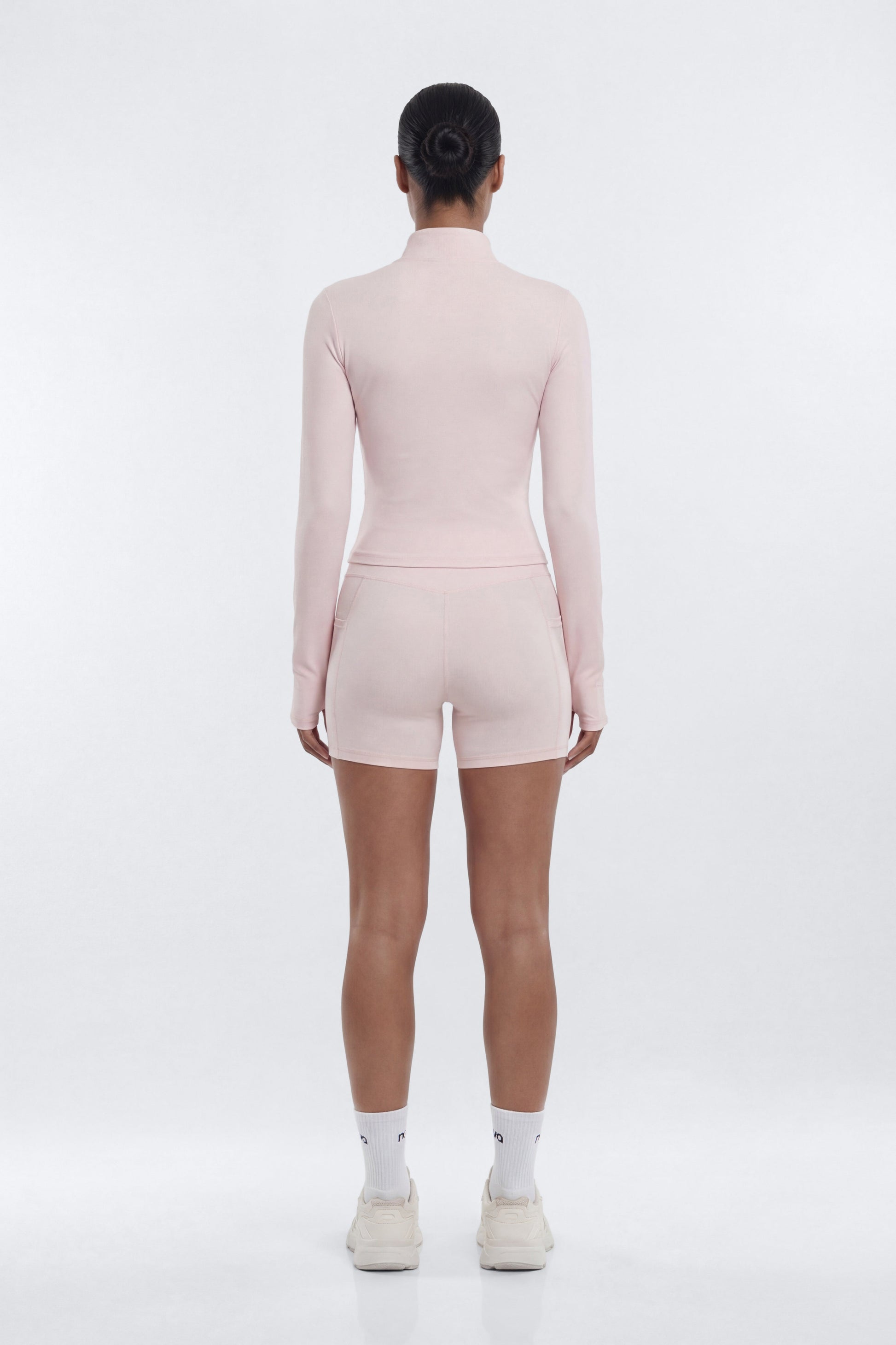 CloudForm™ High Waist 5″ Side Pocket Biker Short - Pink Fashion Nova