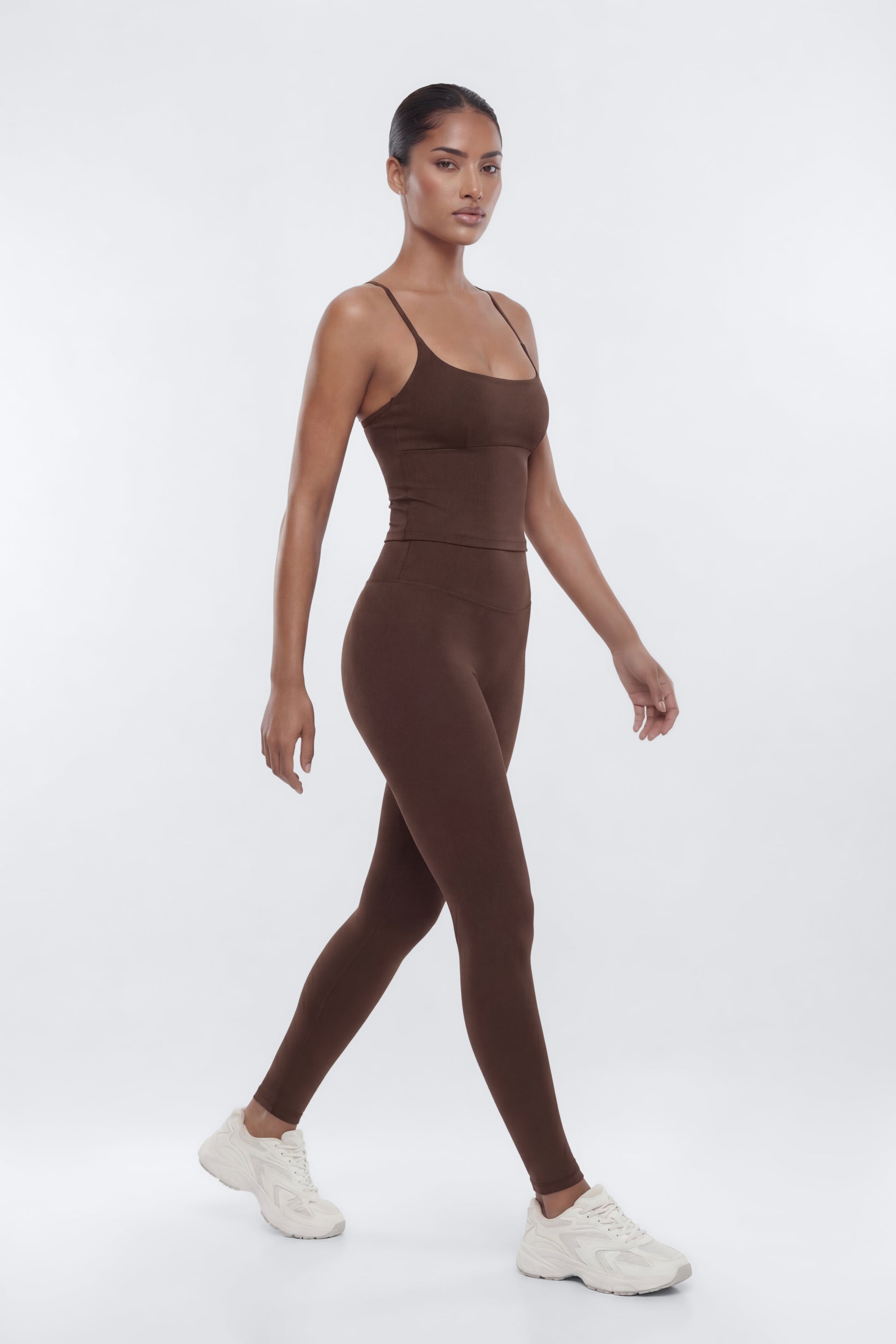 CloudForm™ Y Back Sports Top - Brown Fashion Nova