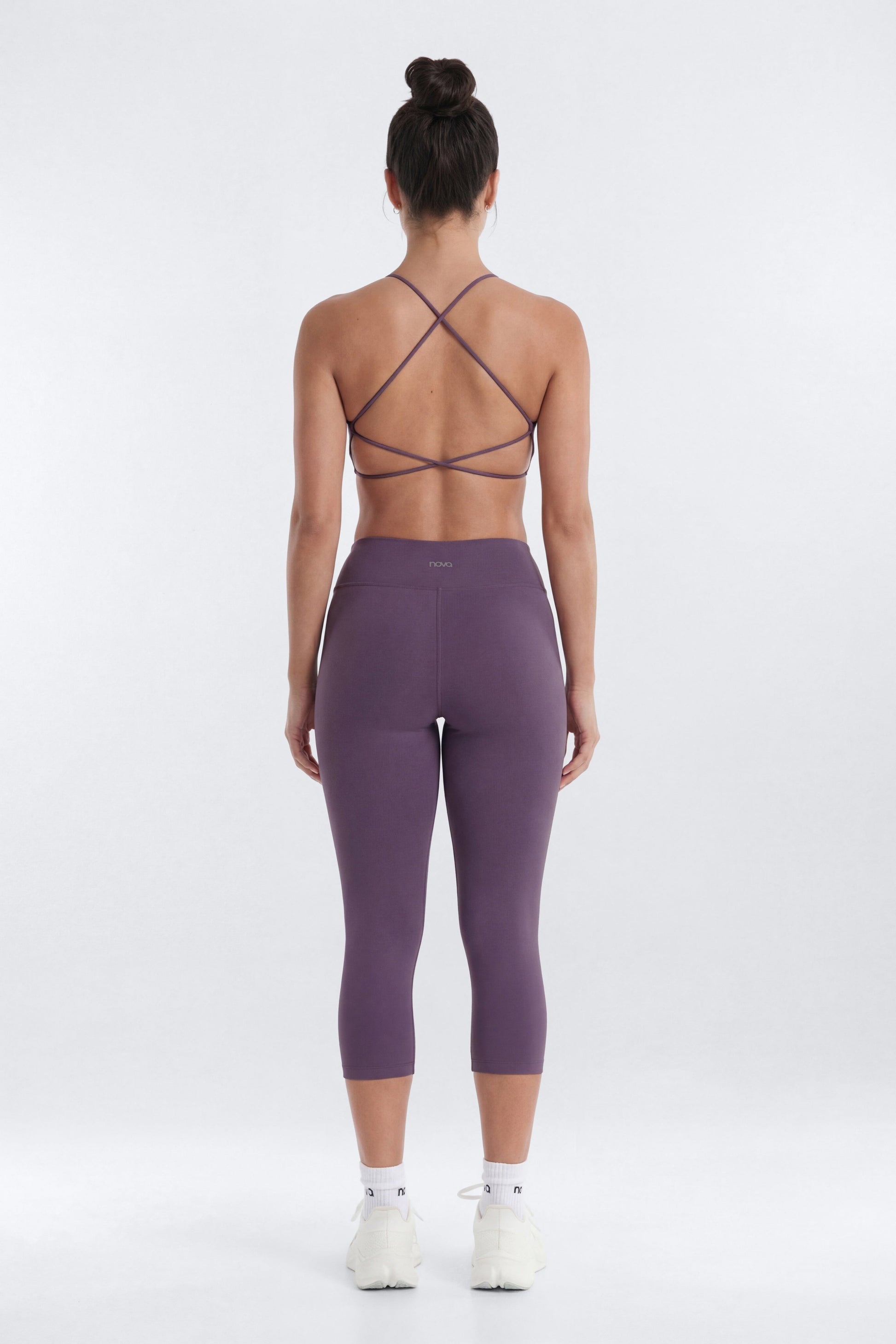 CloudForm™ 18″ Midrise Capri Legging - Iris Fashion Nova
