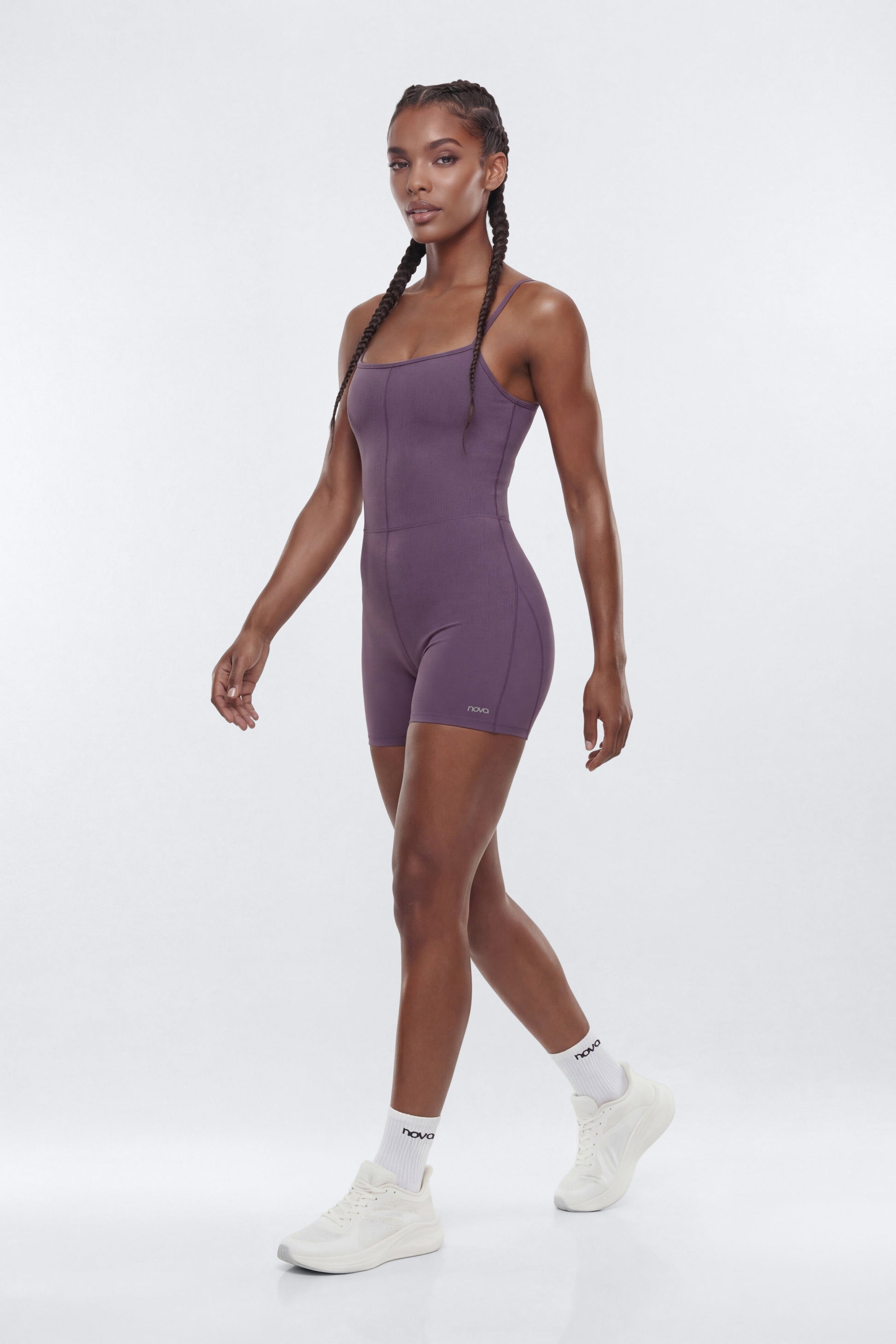 CloudForm™ 3″ Spaghetti Strap Romper - Iris Fashion Nova