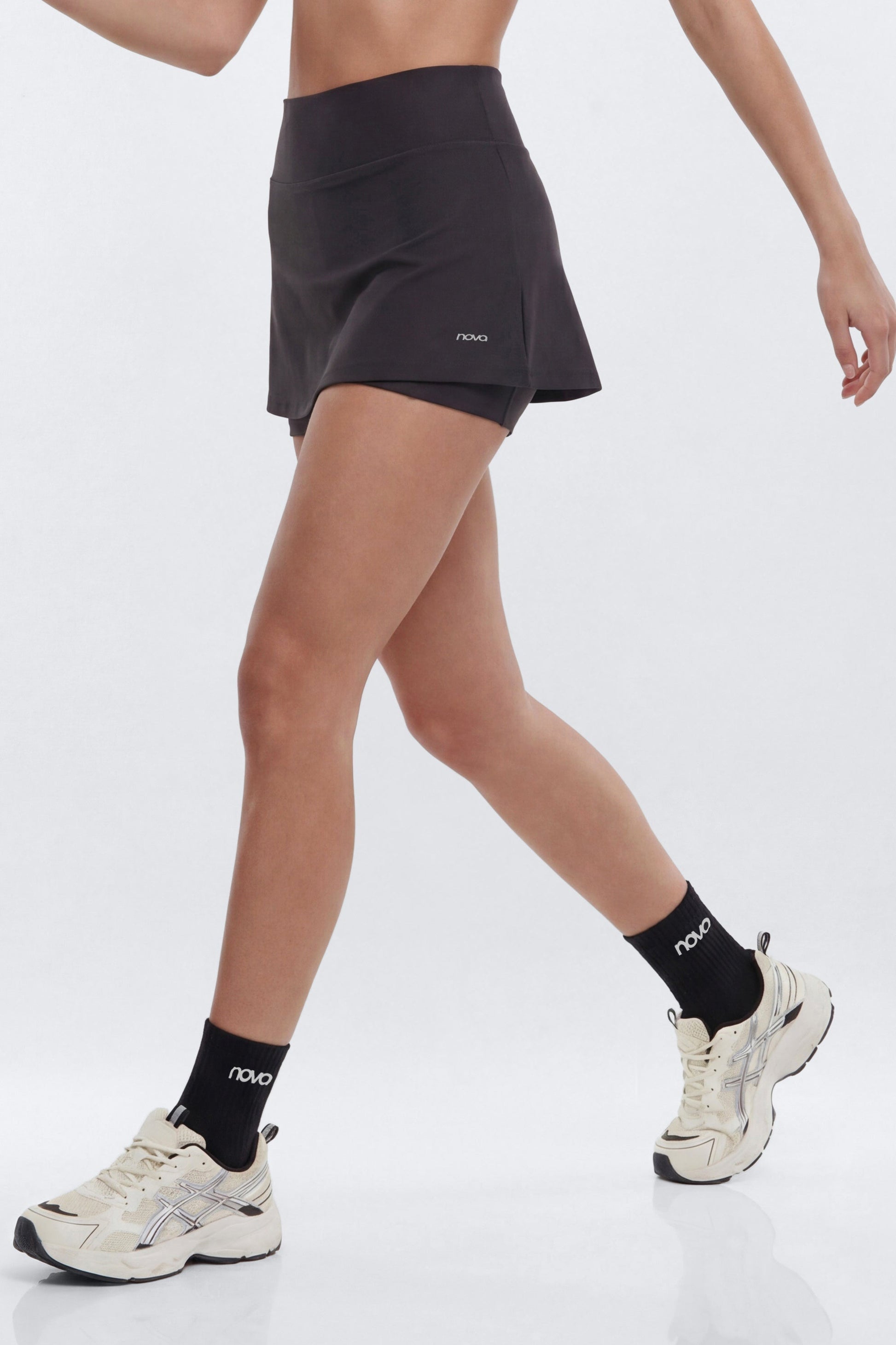 AirSculpt™ Mid Rise Mini Skort - Black Fashion Nova