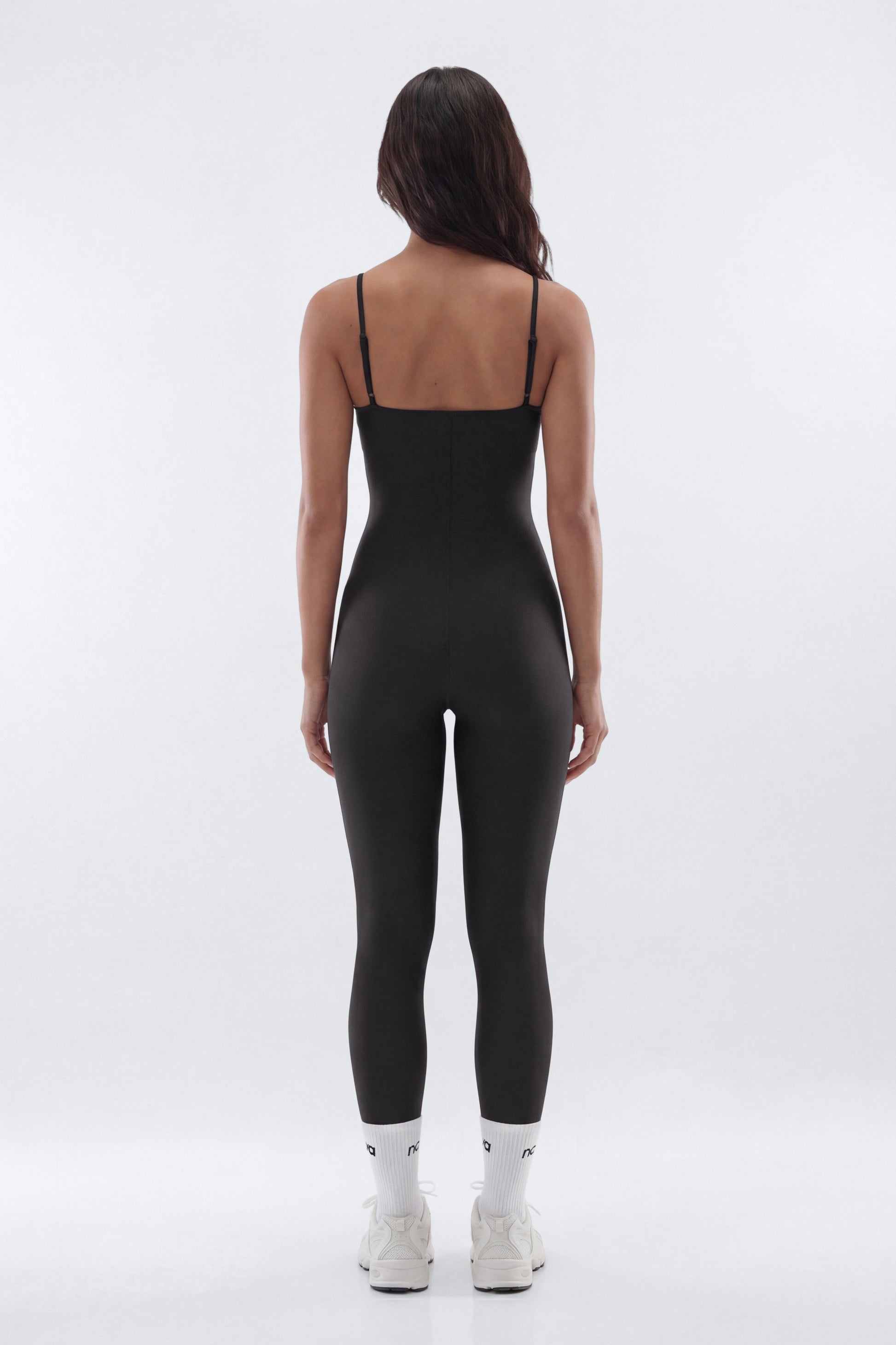 AirSculpt™ 25″ Skinny Jumpsuit - Black Fashion Nova