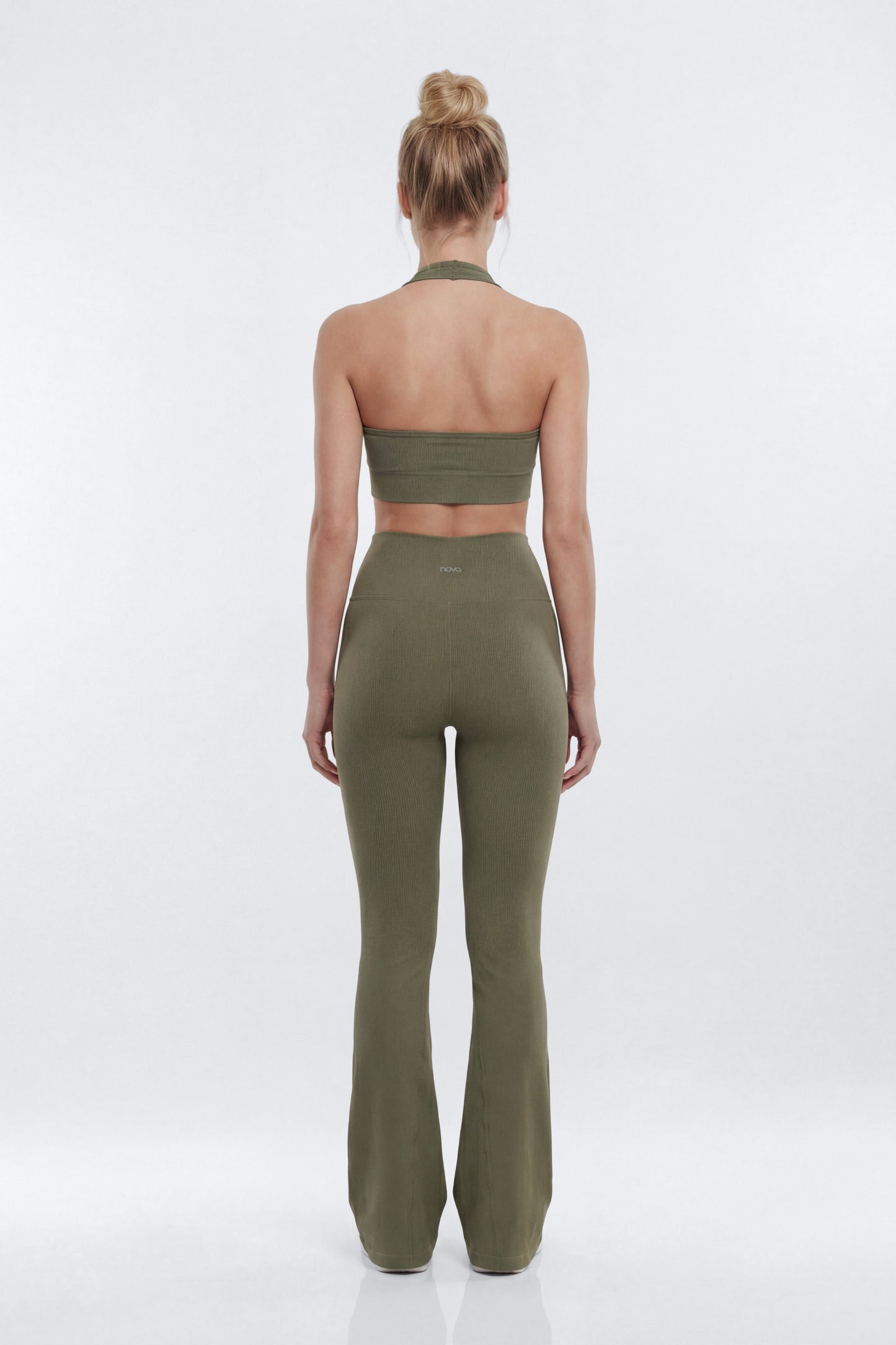 SeamlessLift™ 32″ High Rise Flare Legging - Moss Fashion Nova