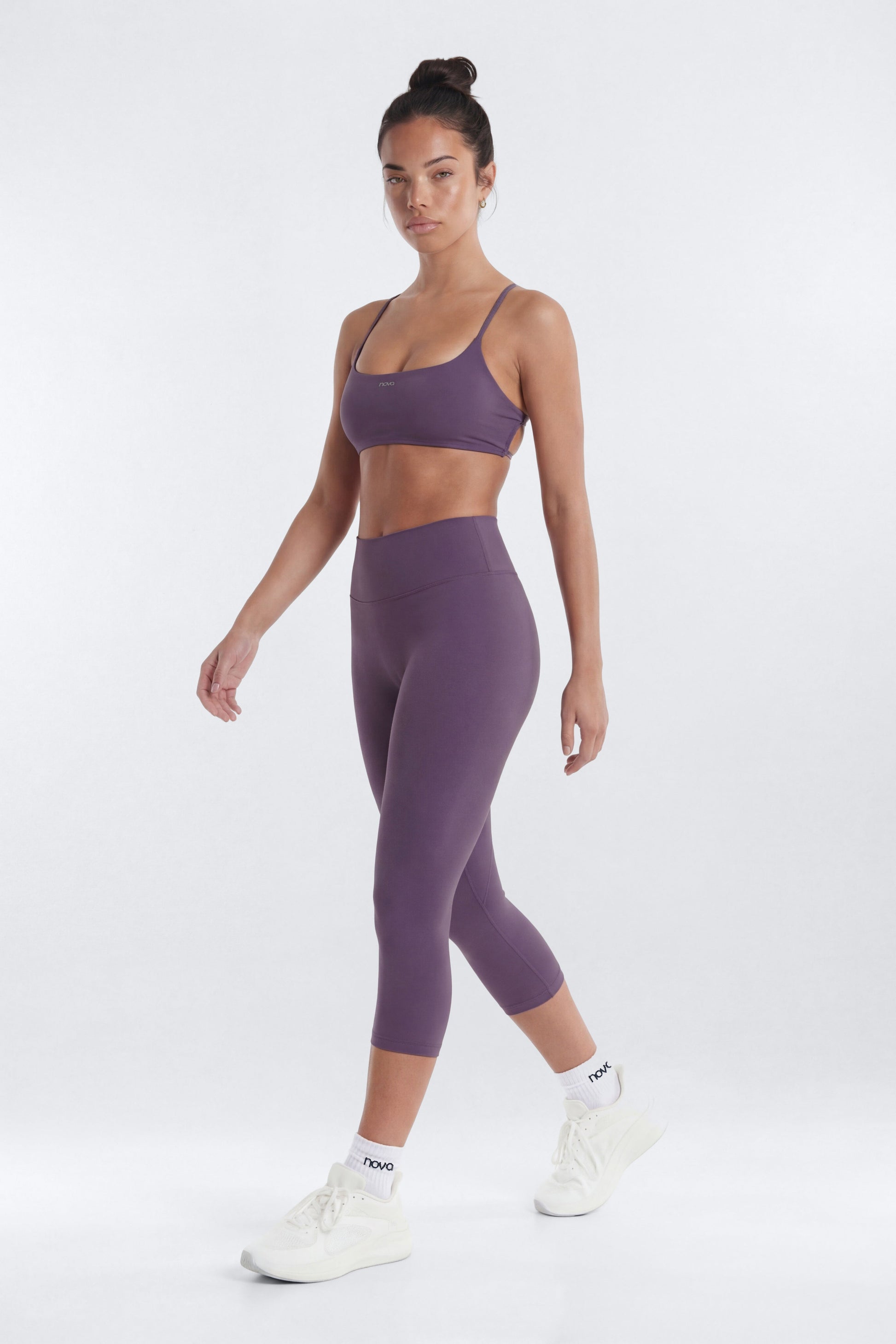 CloudForm™ 18″ Midrise Capri Legging - Iris Fashion Nova