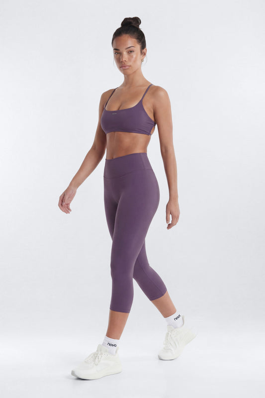 CloudForm™ 18″ Midrise Capri Legging - Iris Fashion Nova