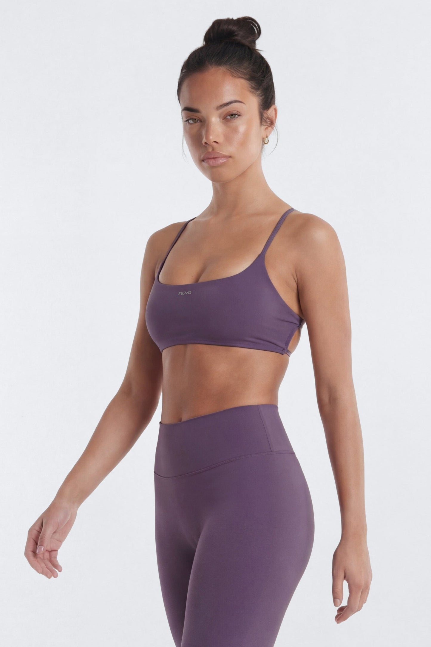 CloudForm™ Strappy Back Sports Bra - Iris Fashion Nova