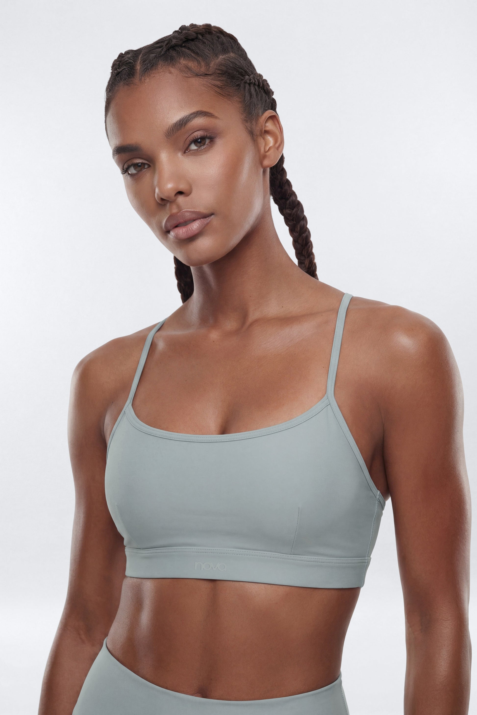 AirSculpt™ X Back Sports Bra - Steel Fashion Nova