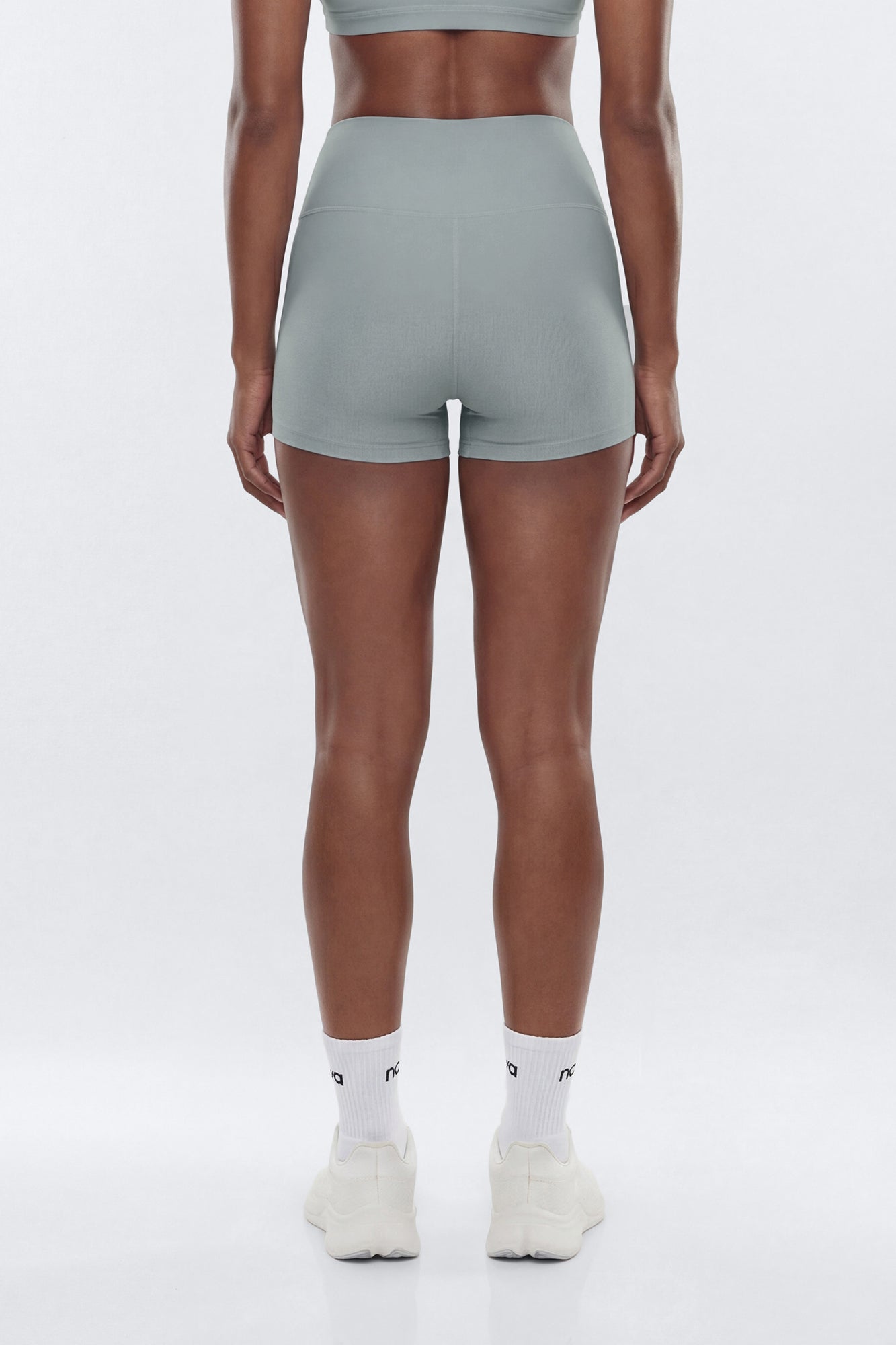 AirSculpt™ 3″ Mid Rise Biker Short - Steel Fashion Nova