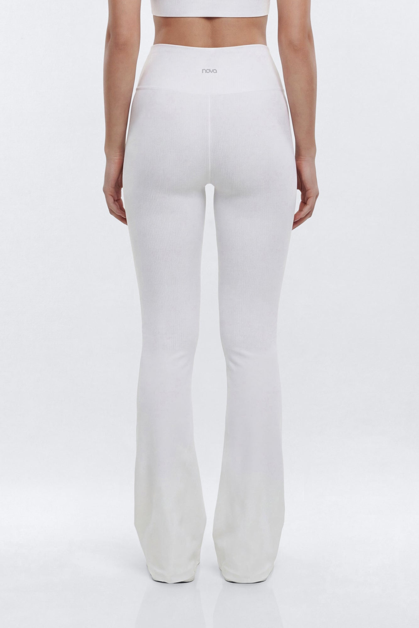SeamlessLift™ 32″ High Rise Flare Legging - Bright White Fashion Nova