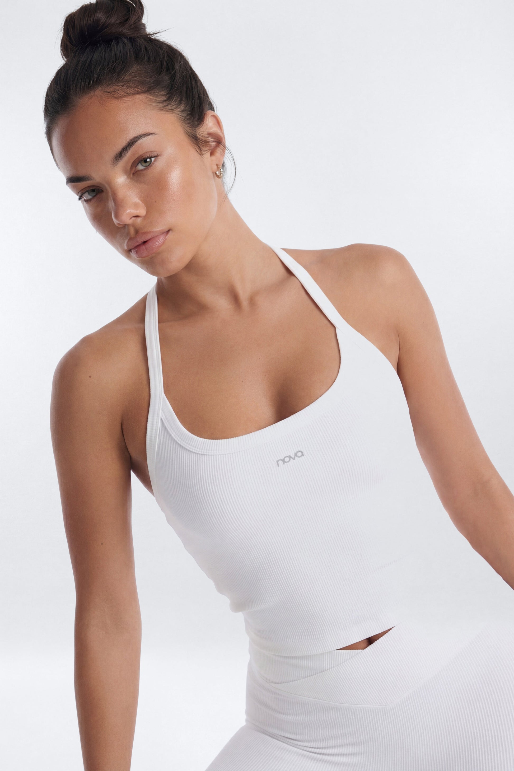 SeamlessLift™ Y Back Sports Top - Bright White Fashion Nova