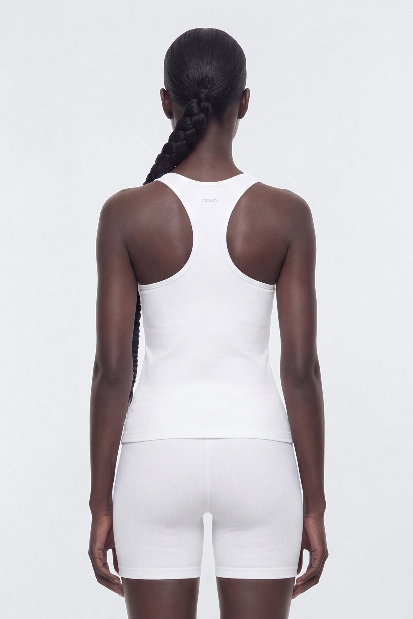 SeamlessLift™ Scoop Neck Racerback Active Tank - Bright White Fashion Nova