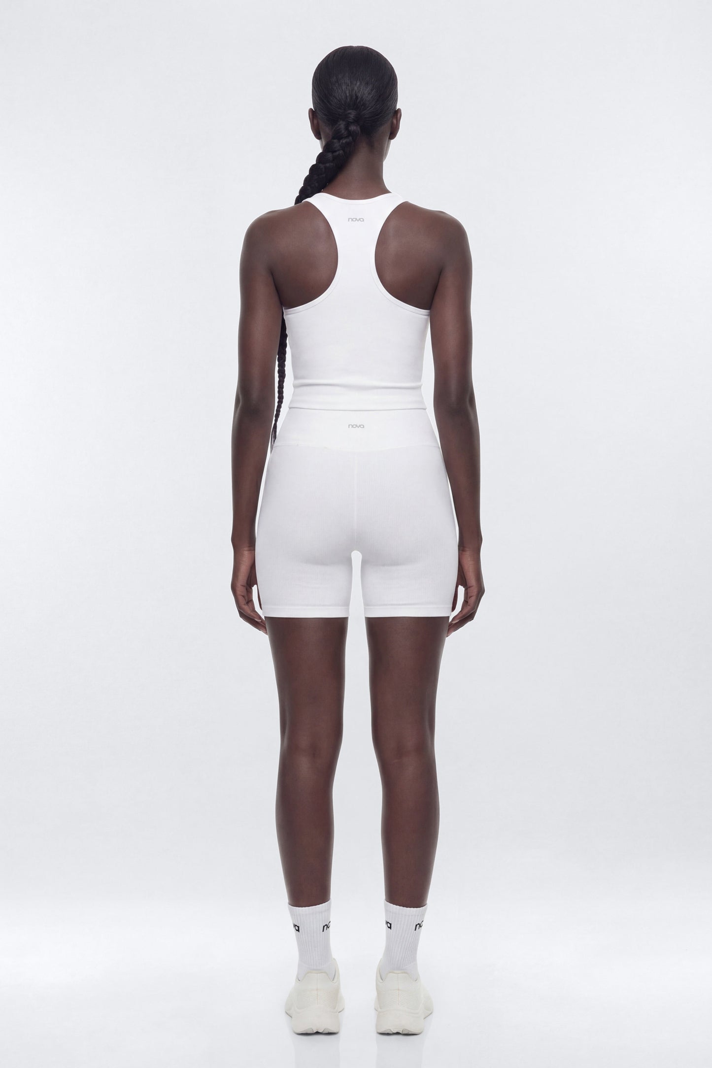 SeamlessLift™ 5″ High Rise Biker Short - Bright White Fashion Nova