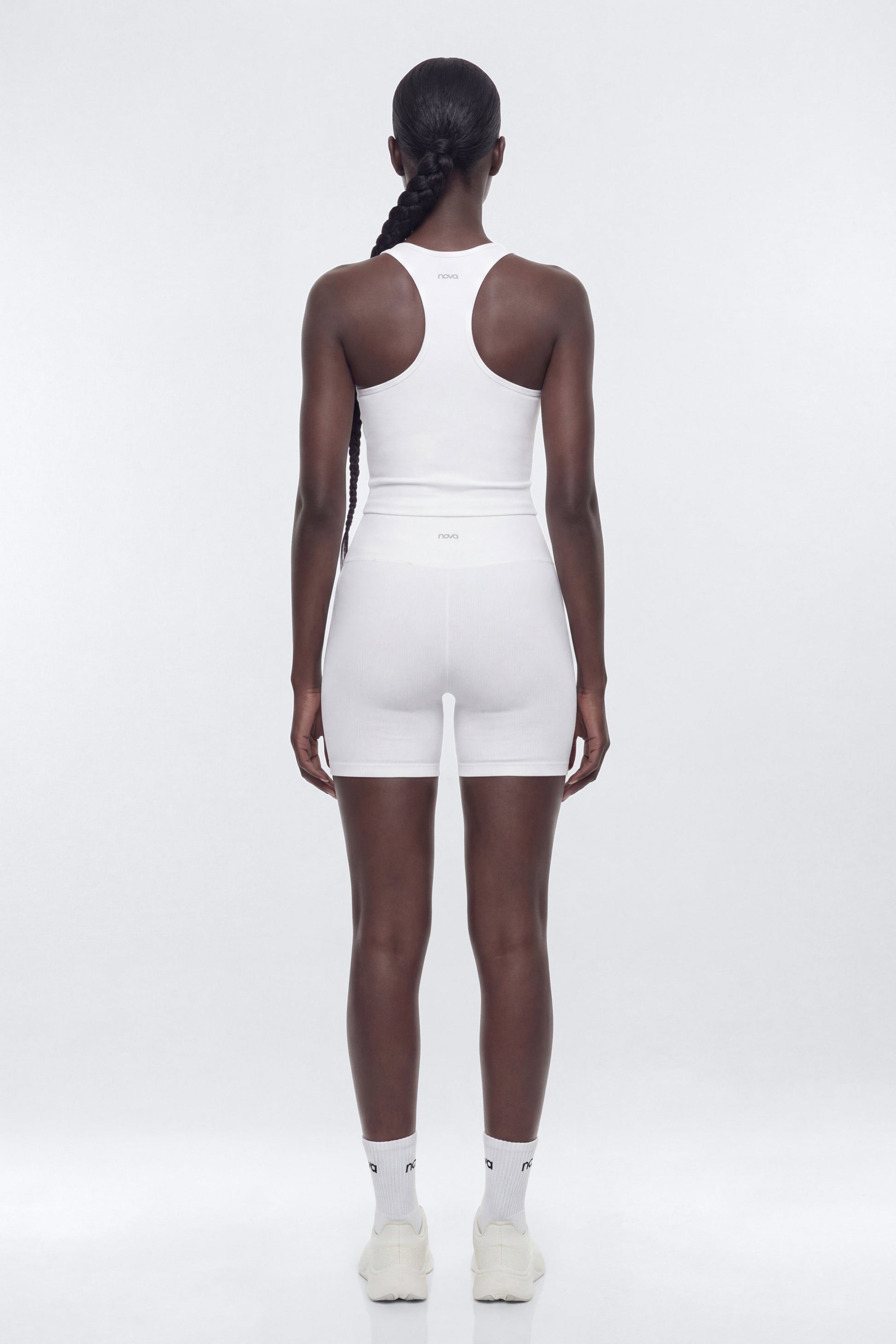 SeamlessLift™ 5″ High Rise Biker Short - Bright White Fashion Nova