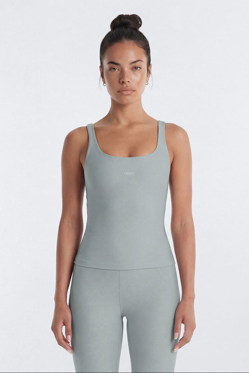 AirSculpt™ Sports Tank Top - Steel Fashion Nova