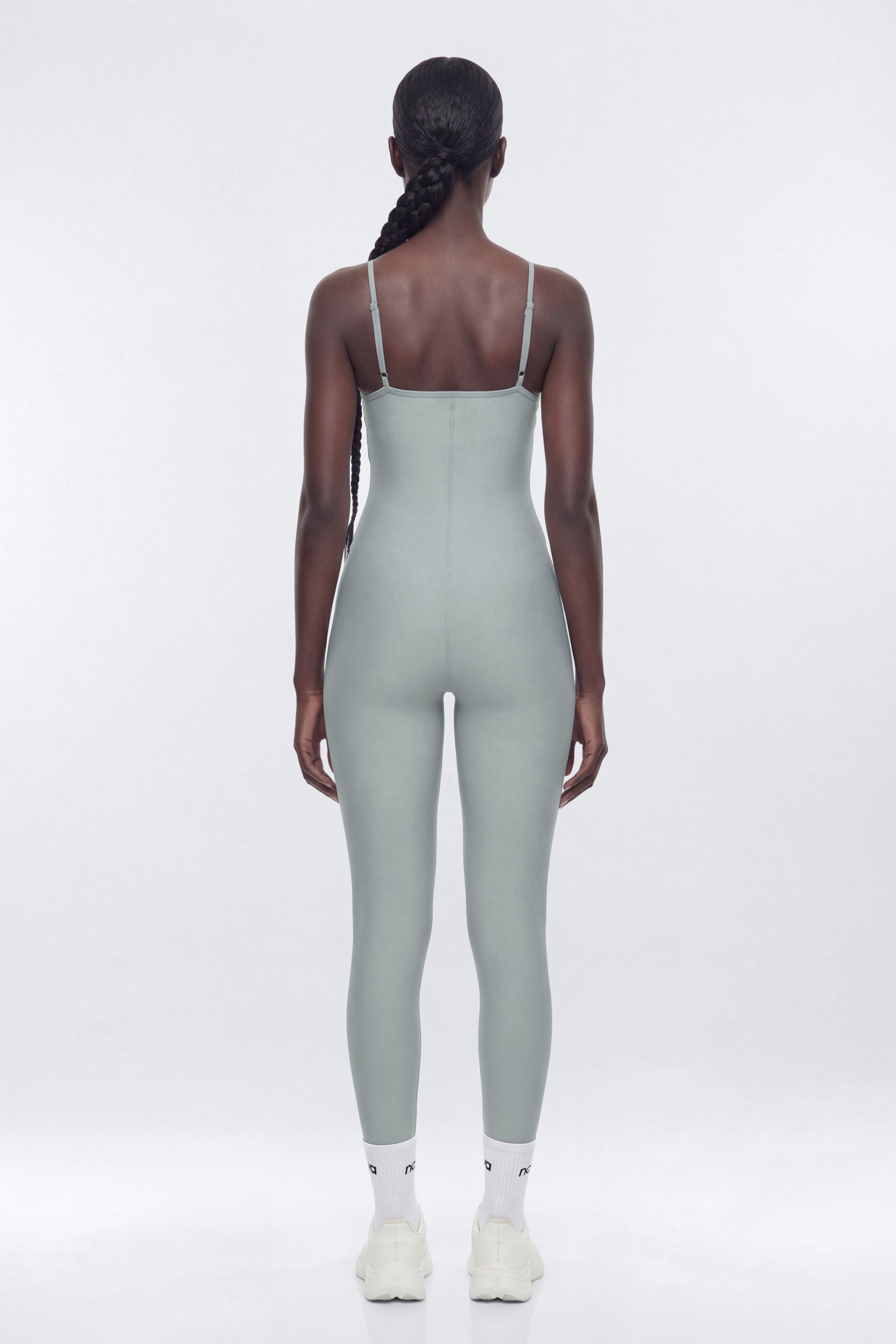 AirSculpt™ 25″ Skinny Jumpsuit - Steel Fashion Nova
