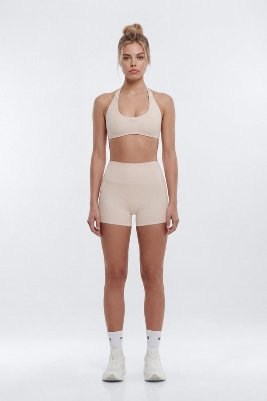 AirSculpt™ 3″ Mid Rise Biker Short - Oat Milk Fashion Nova