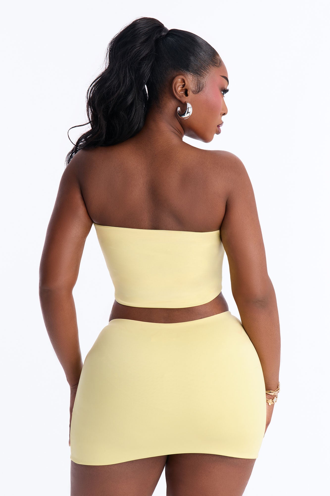 Contour Double Lined Tube Top - Yellow