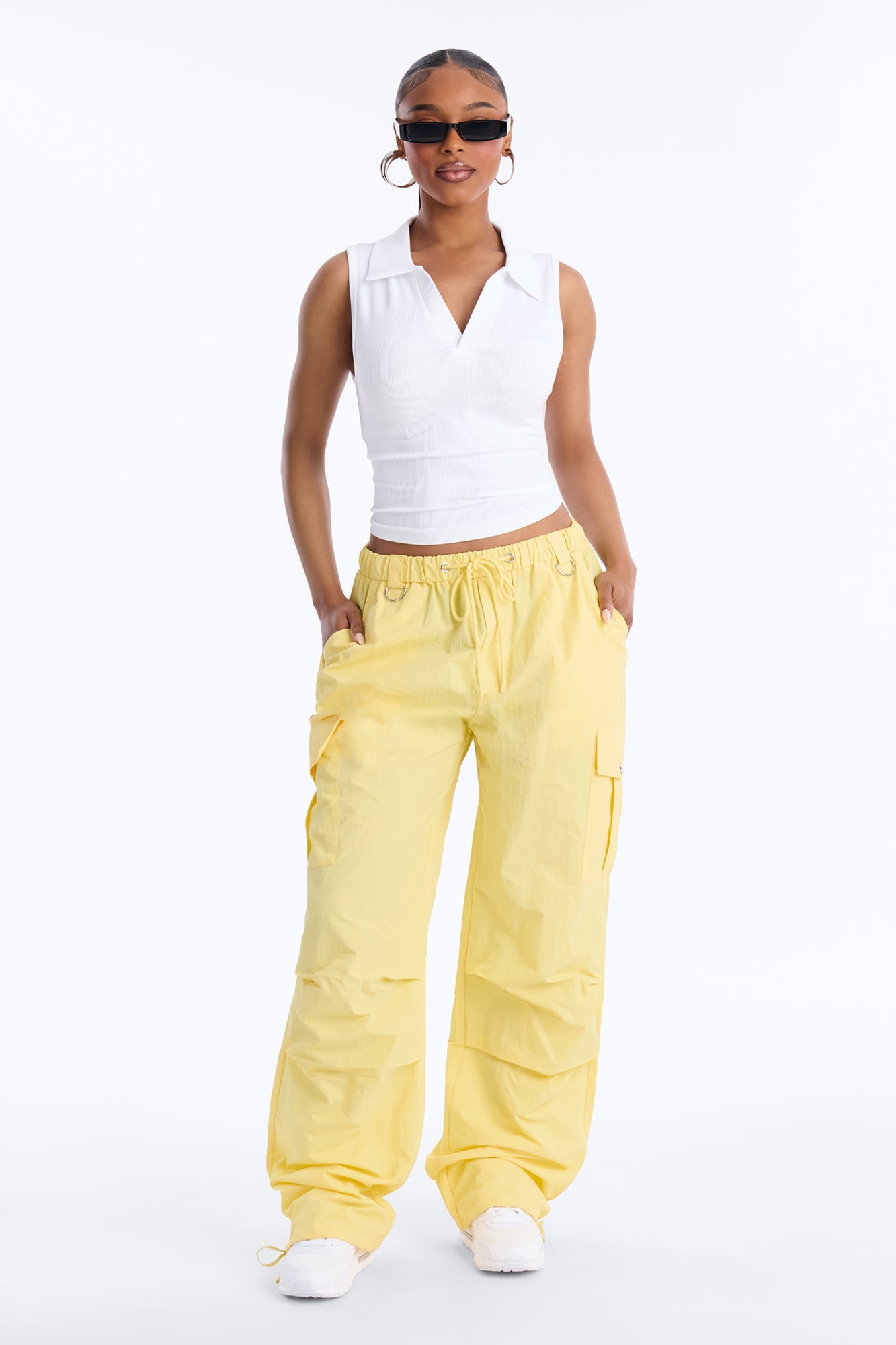 Girl Crush Parachute Pant - Yellow