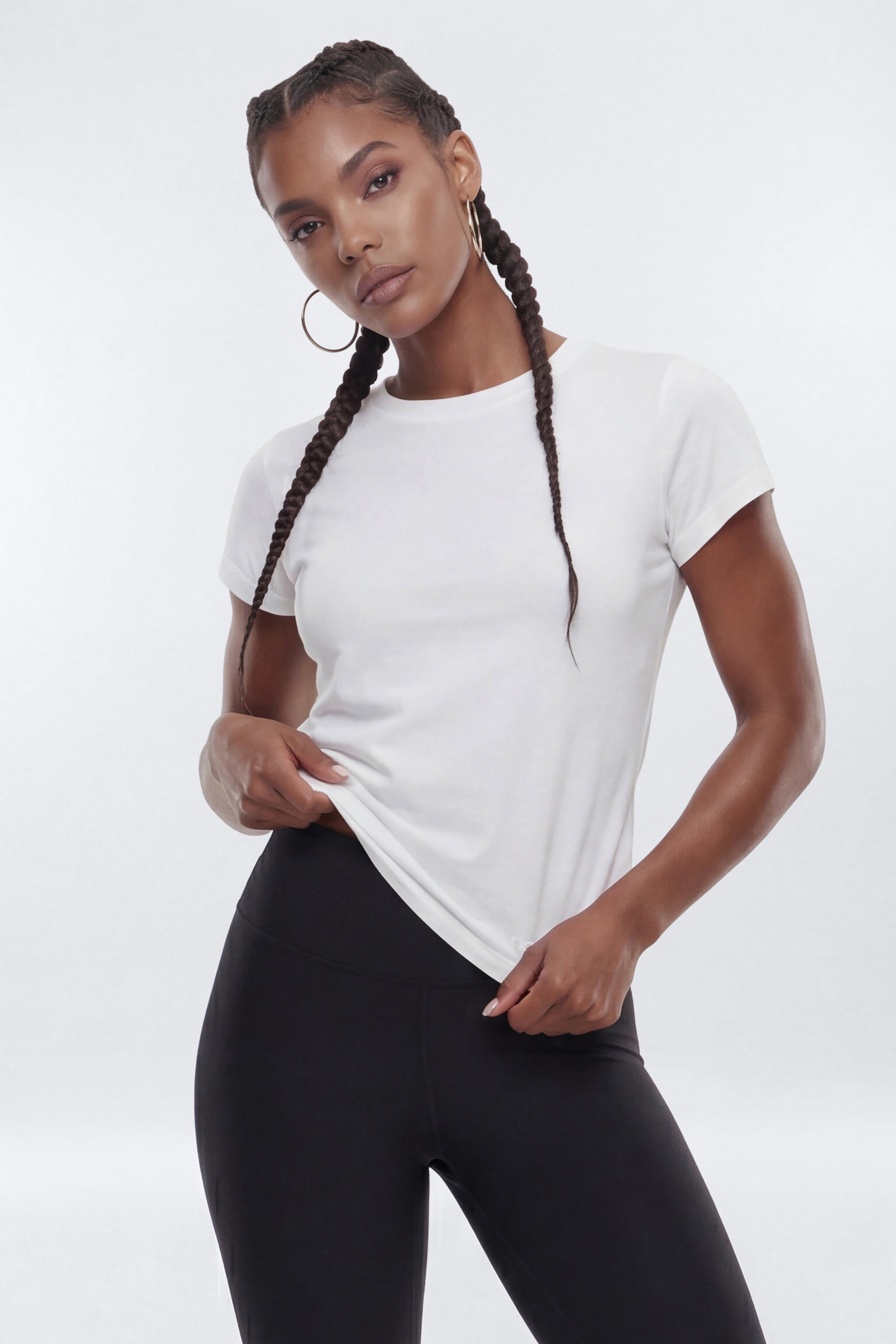 Cotton Jersey Short Sleeve T Shirt - Bright White Fashion Nova