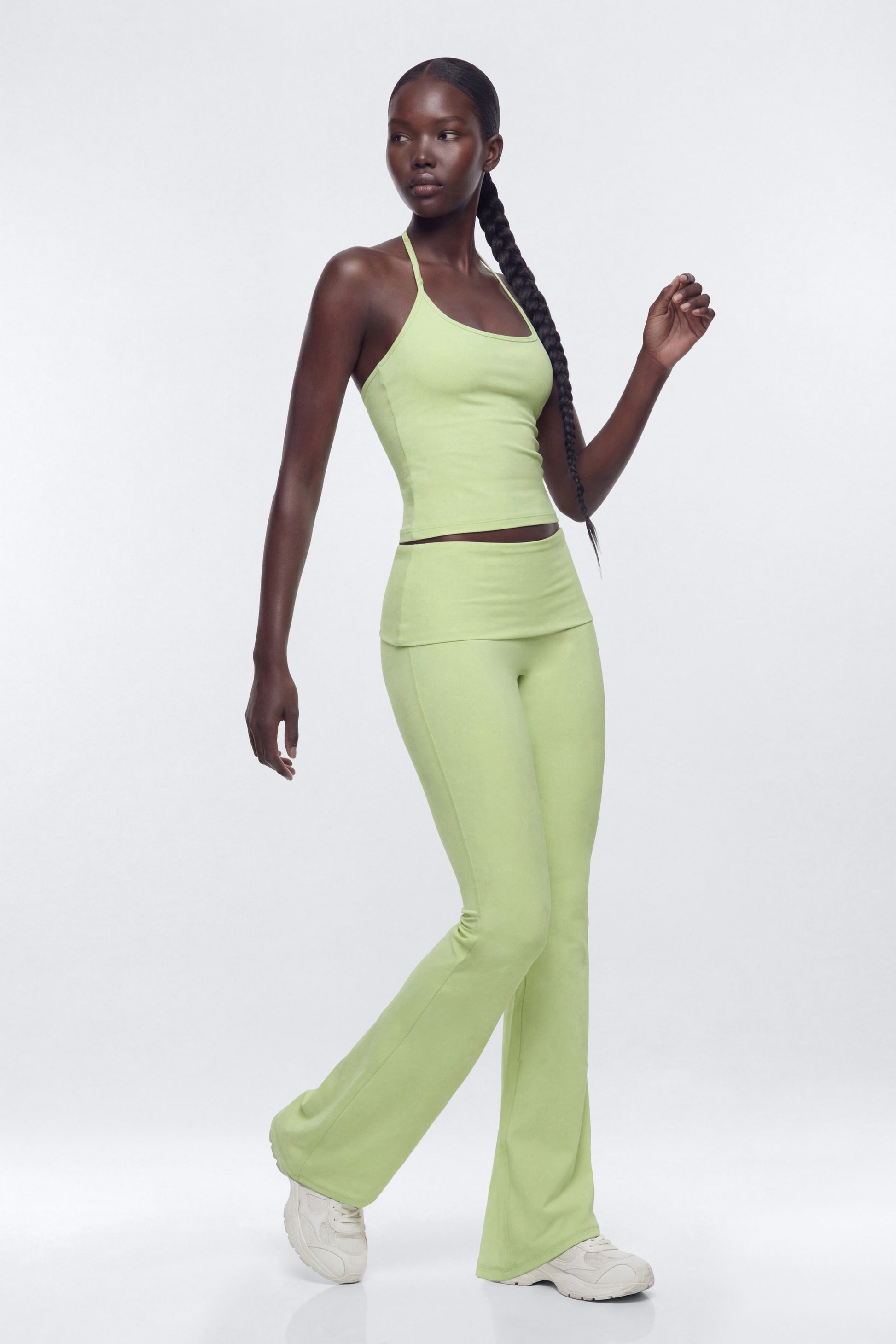 ButterSoft™ Adjustable Halter Tank - Pistachio Fashion Nova
