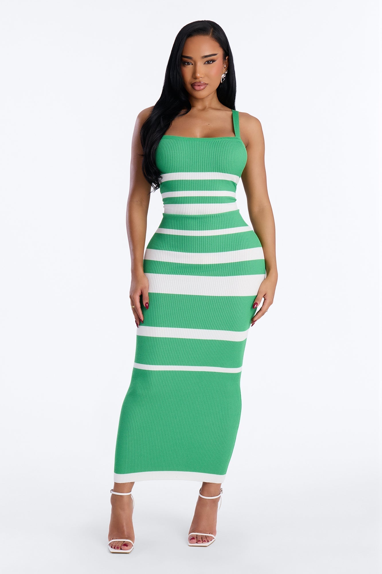 Cherry Pop Sweater Maxi Dress - Kelly Green Fashion Nova